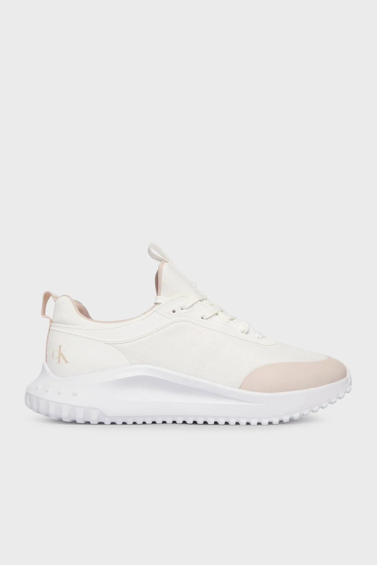 Calvin Klein Logolu Sneaker YW0YW020640I8 Bayan Ayakkabı YW0YW02064 0I8 BEYAZ - 1