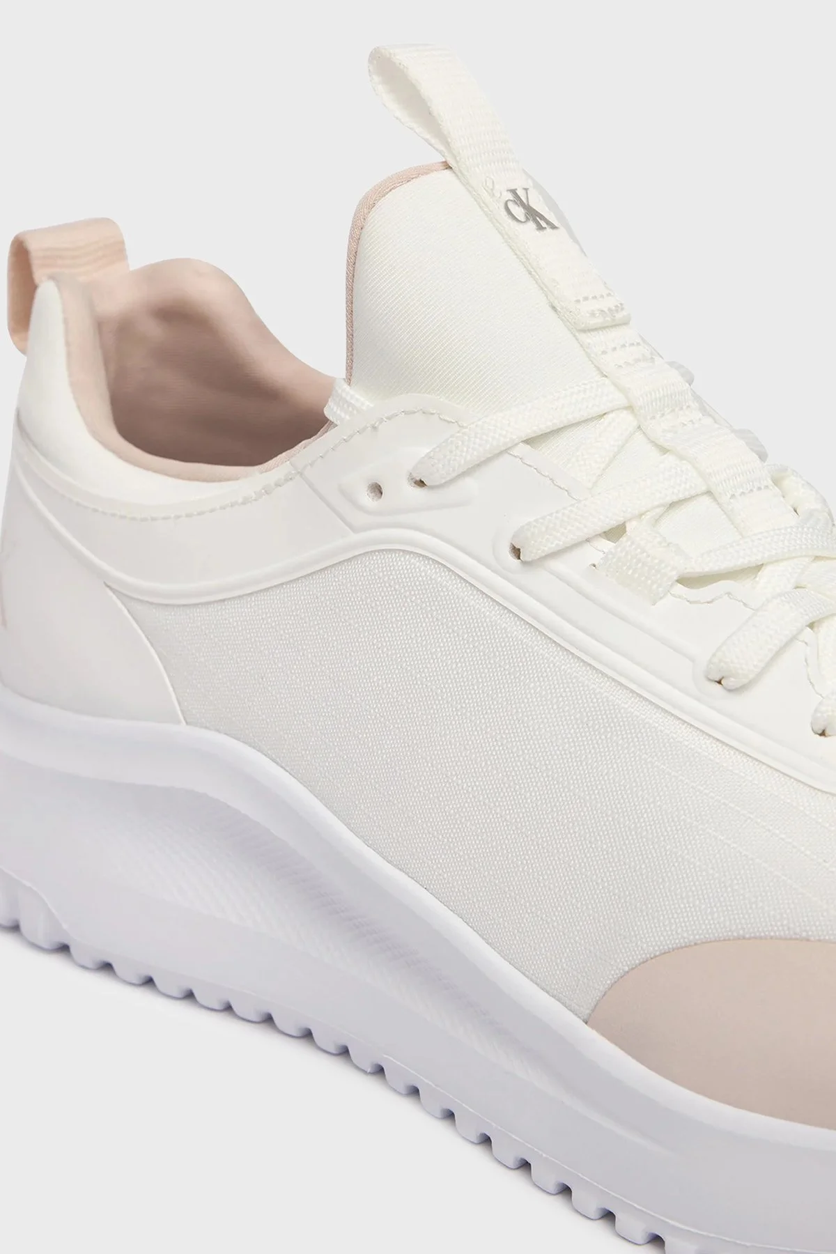 Calvin Klein Logolu Sneaker YW0YW020640I8 Bayan Ayakkabı YW0YW02064 0I8 BEYAZ - 4