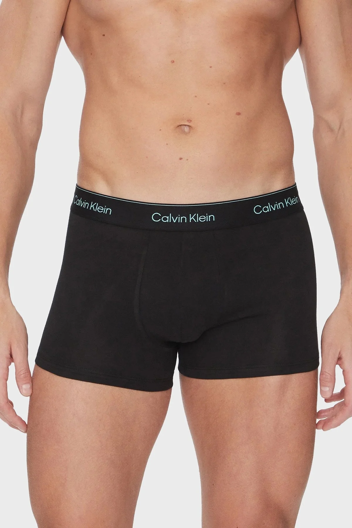 US Calvin Klein Logolu Streç Pamuklu 3 Pack LV00NB4392VR9 Erkek Boxer LV00NB4392 VR9 SİYAH - 9