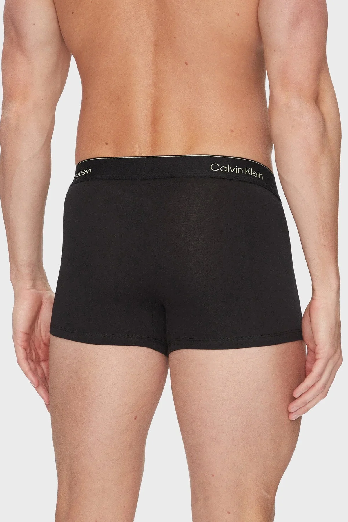 US Calvin Klein Logolu Streç Pamuklu 3 Pack LV00NB4392VR9 Erkek Boxer LV00NB4392 VR9 SİYAH - 12