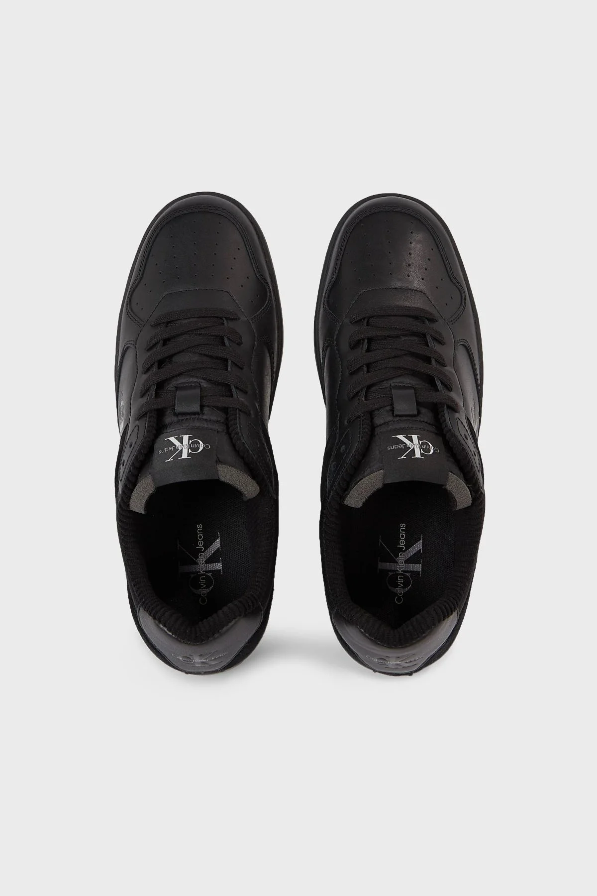 Calvin Klein Logolu Süet Deri Sneaker YM0YM007830GT Erkek Ayakkabı YM0YM00783 0GT SİYAH - 3