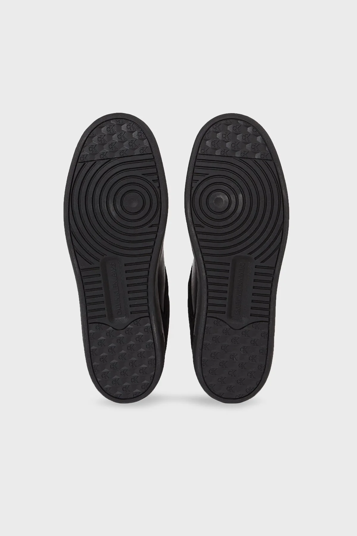 Calvin Klein Logolu Süet Deri Sneaker YM0YM007830GT Erkek Ayakkabı YM0YM00783 0GT SİYAH - 5
