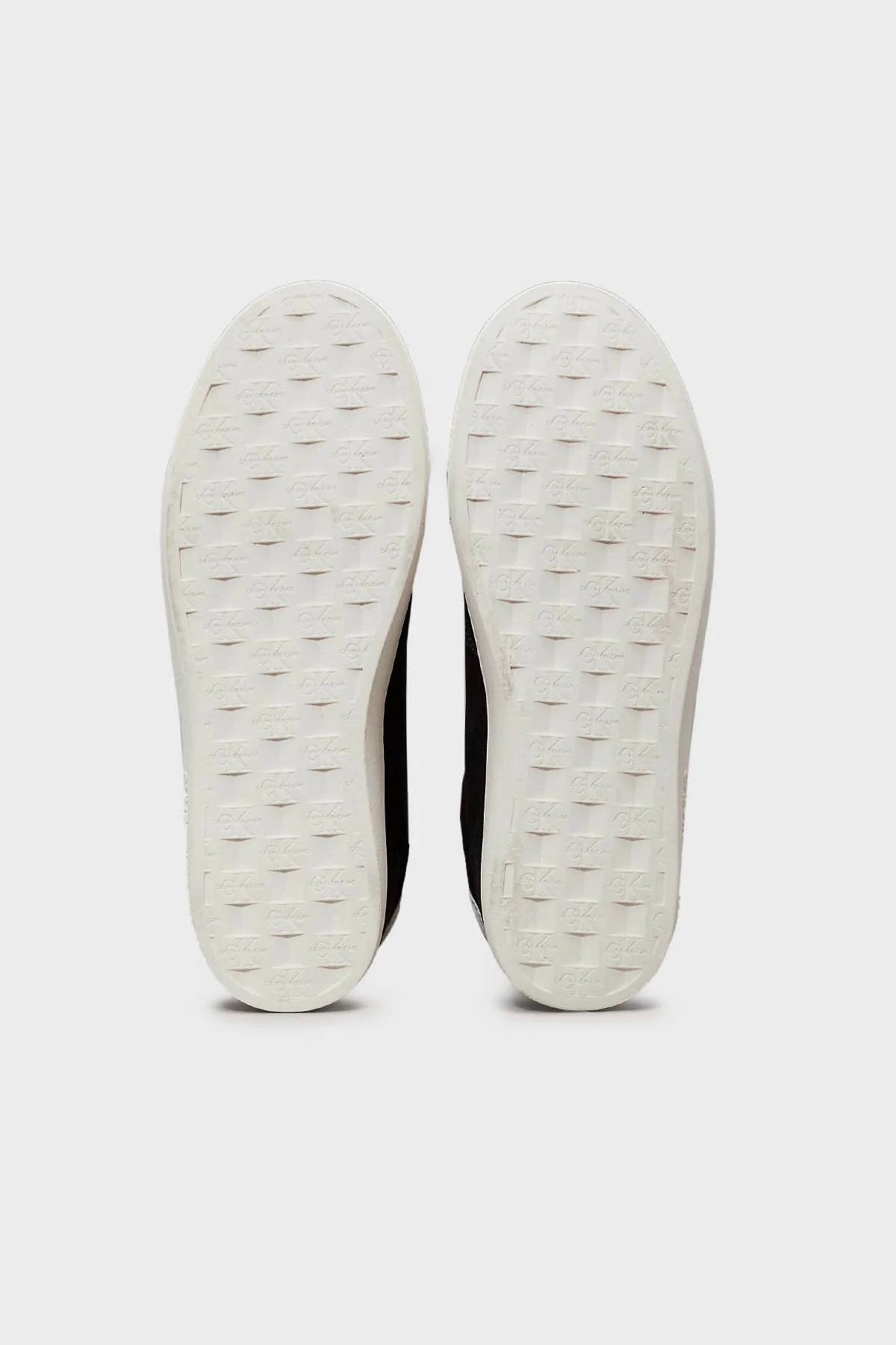 Calvin Klein Logolu Süet Detaylı Sneaker YM0YM011690GM Erkek Ayakkabı YM0YM01169 0GM SİYAH-BEYAZ - 14