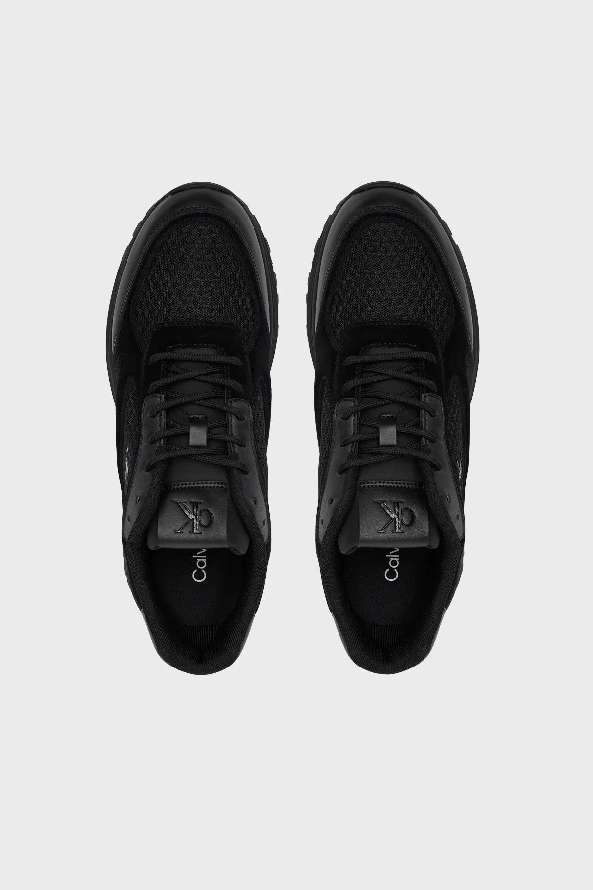 Calvin Klein Logolu Süet Detaylı Sneaker YM0YM013790GJ Erkek Ayakkabı YM0YM01379 0GJ SİYAH - 3