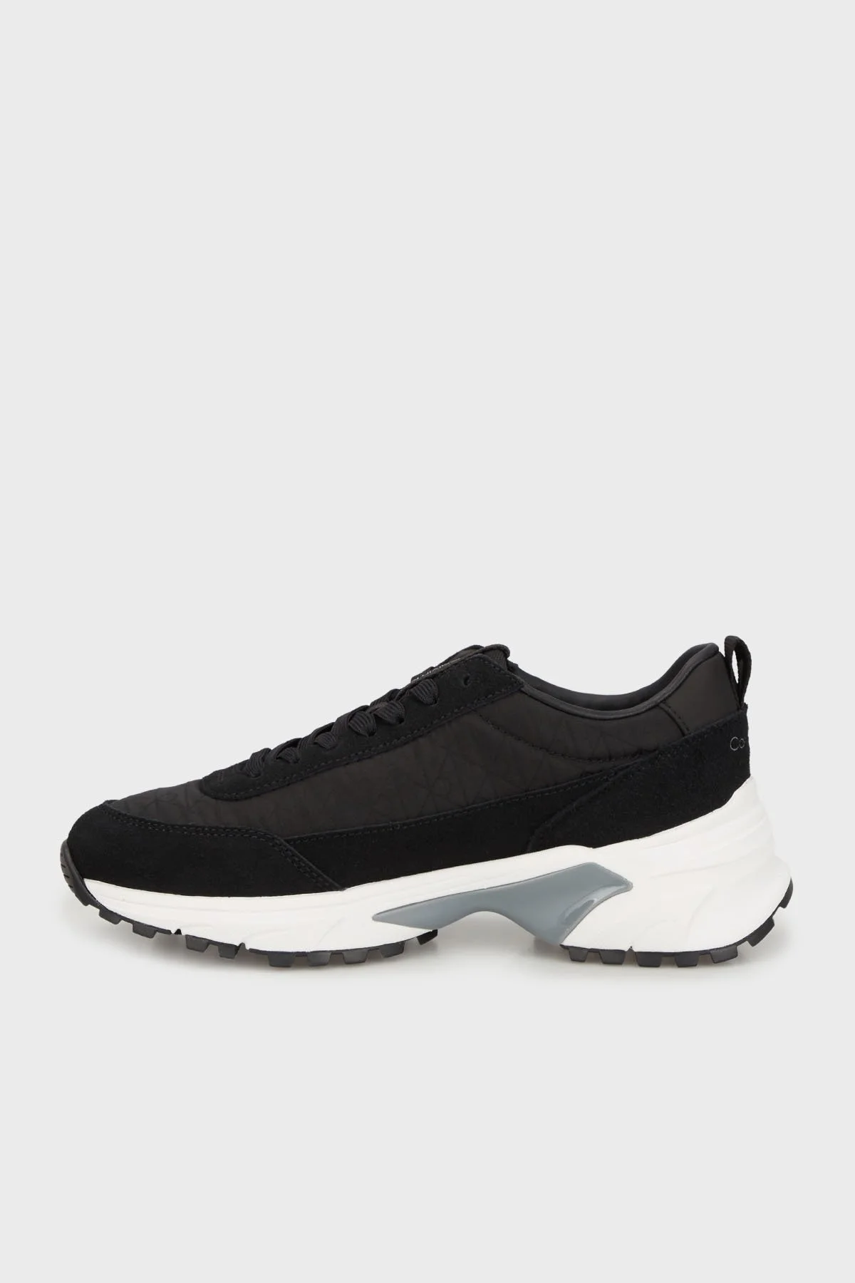 Calvin Klein Logolu Süet Detaylı Sneaker YW0YW0199501O Bayan Ayakkabı YW0YW01995 01O SİYAH - 2