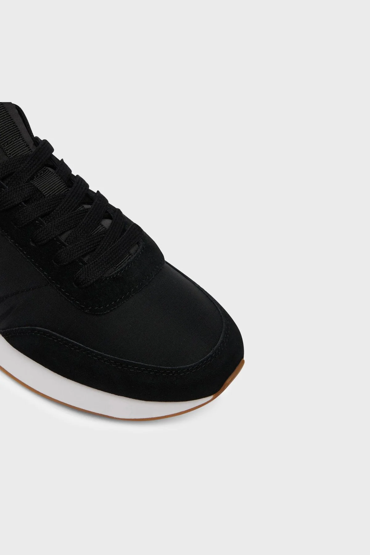 Calvin Klein Logolu Süet Detaylı Sneaker YW0YW020600GM Kadın Ayakkabı YW0YW02060 0GM SİYAH - 6