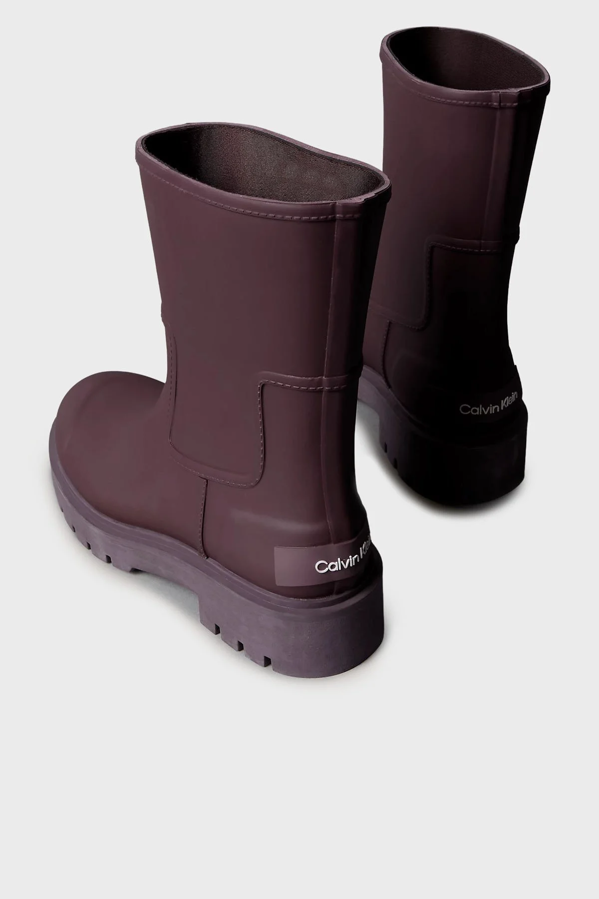 Calvin Klein Logolu Suya Dayanıklı YW0YW02004VH2 Bayan Bot YW0YW02004 VH2 BORDO - 4