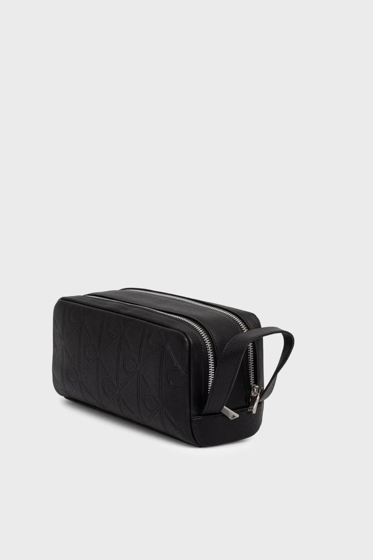 Calvin Klein Logolu Tek Saplı LV04D1219GUB1 Erkek Traş Çantası LV04D1219G UB1 SİYAH - 2