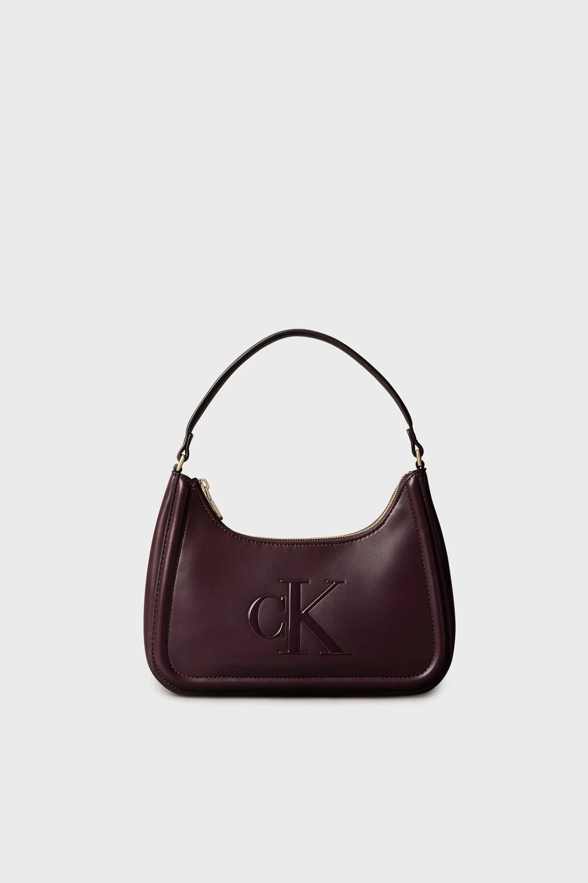 Calvin Klein Logolu Tutma Saplı Mini LV04F3230GBAP Bayan Çanta LV04F3230G BAP BORDO - 1