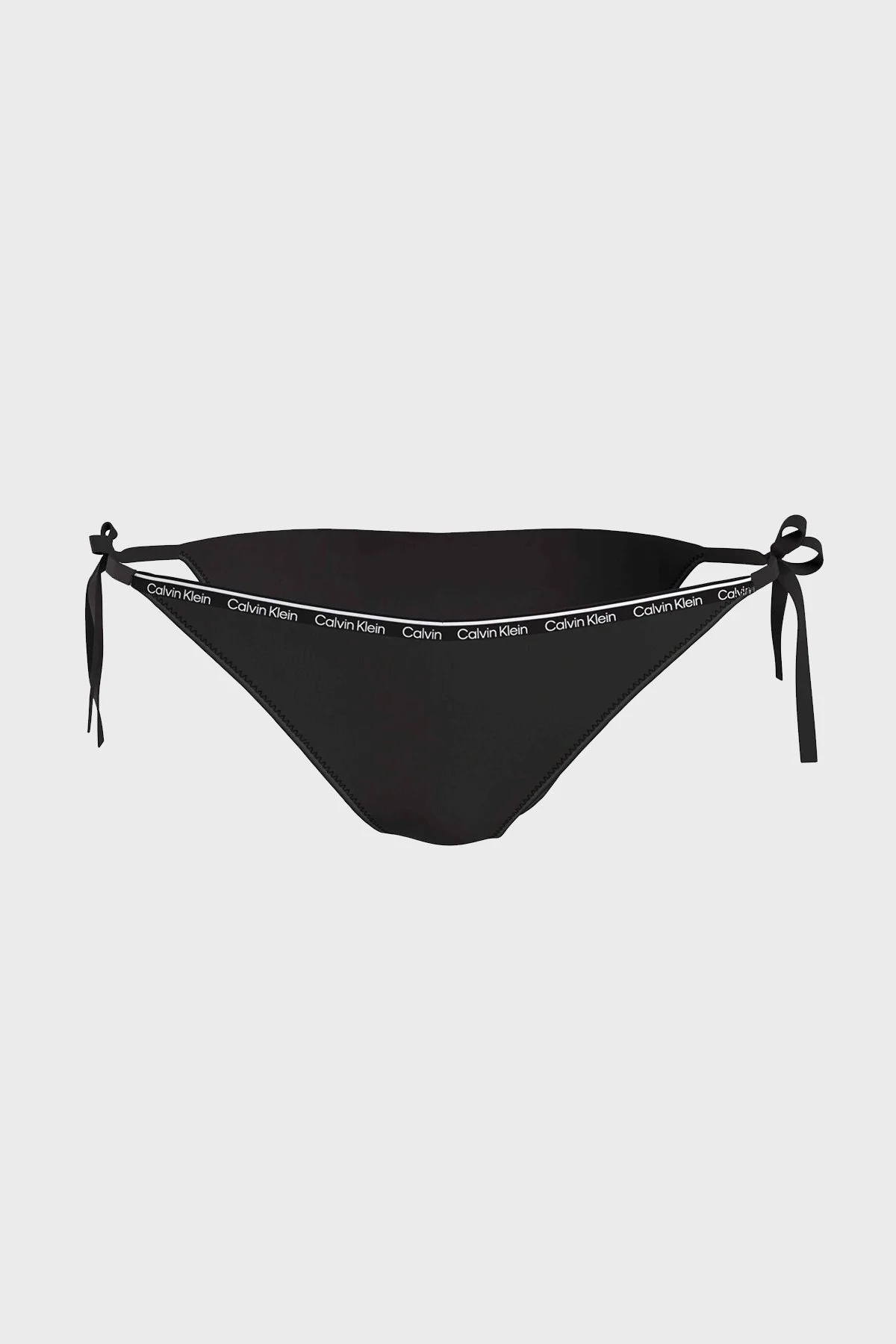 Calvin Klein Logolu Yanlardan Bağlamalı KW0KW01992BEH Bayan Bikini Altı KW0KW01992 BEH SİYAH - 1