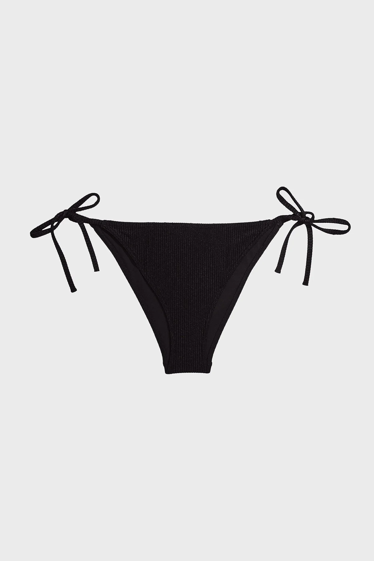 Calvin Klein Logolu Yanları Bağcıklı KW0KW01985BEH Bayan Bikini Altı KW0KW01985 BEH SİYAH - 4