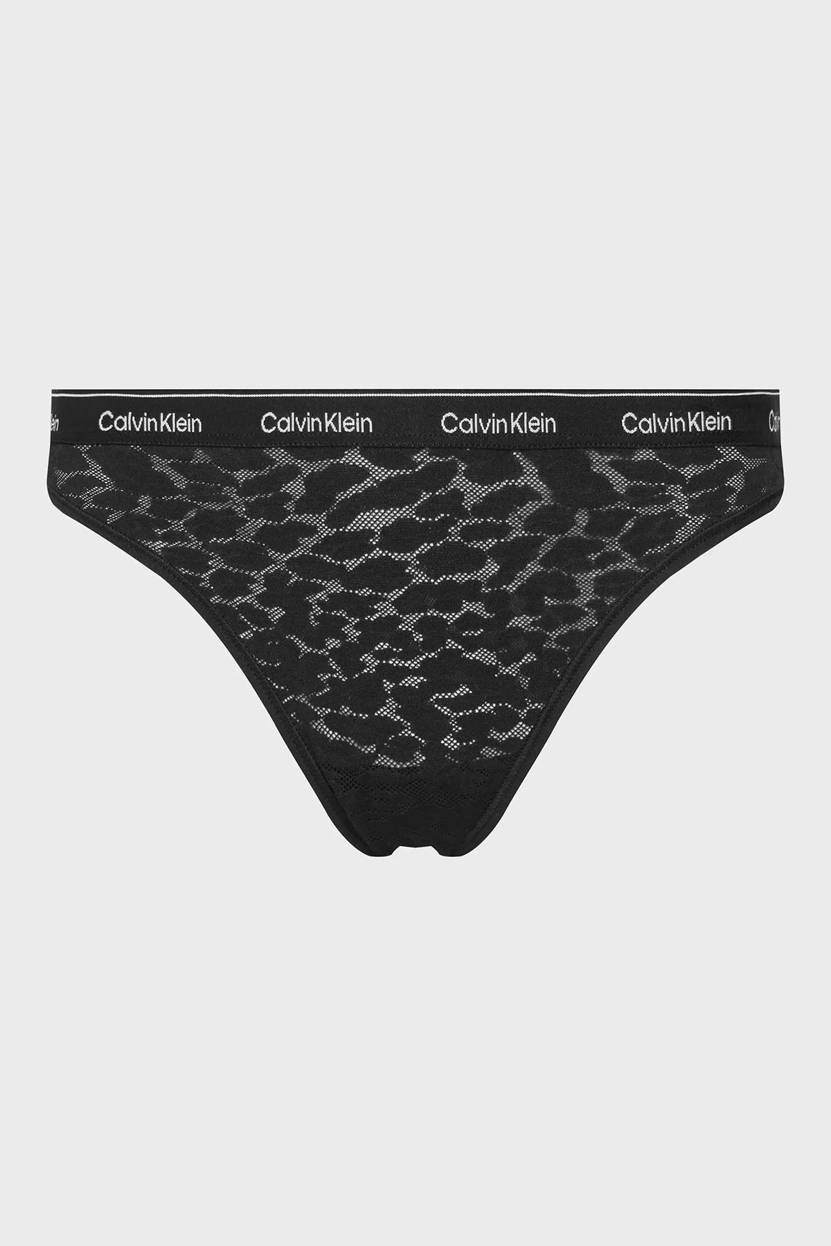 Calvin Klein Logolu Yarı Şeffaf 3 Pack 000QD5069E325 Bayan Külot 000QD5069E 325 Kırmızı-Siyah-Pudra - 5