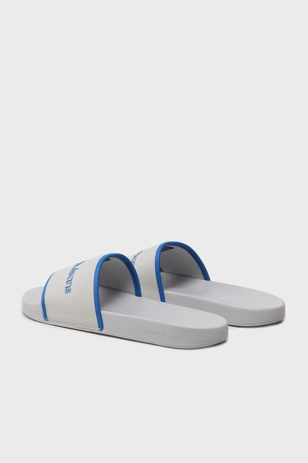 Calvin Klein Logolu YM0YM003600IS Erkek Terlik YM0YM00360 0IS GRİ-MAVİ - 3
