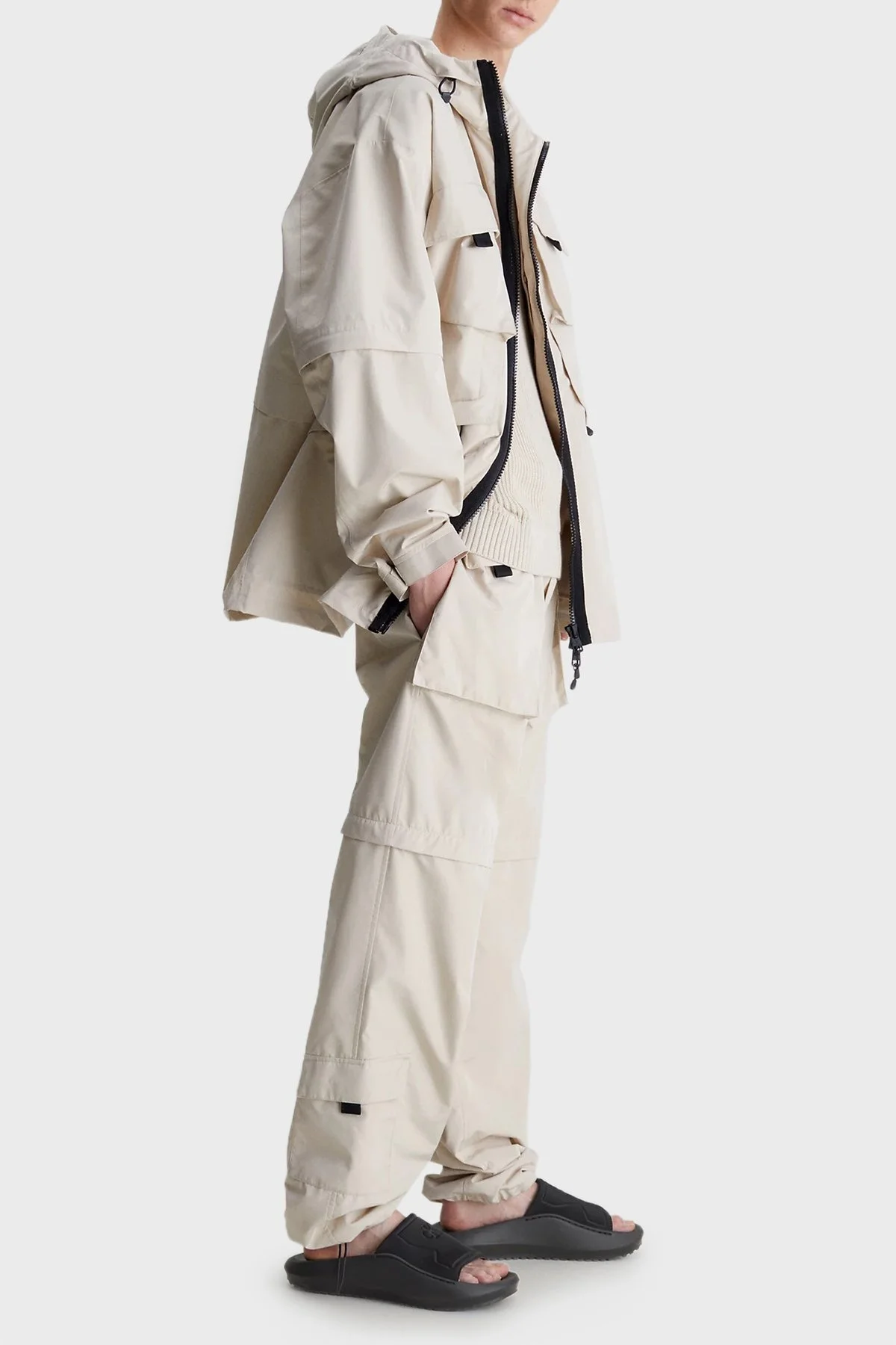 Calvin Klein Logolu YM0YM006450GM Erkek Terlik YM0YM00645 0GM SİYAH - 3