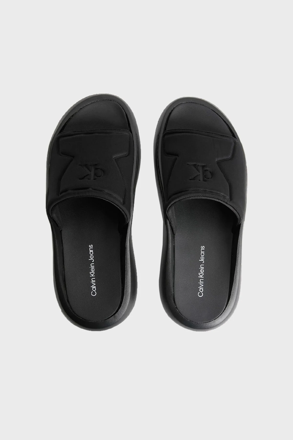 Calvin Klein Logolu YM0YM006450GM Erkek Terlik YM0YM00645 0GM SİYAH - 4