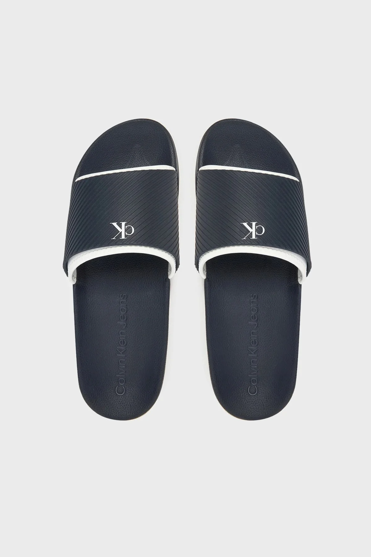 Calvin Klein Logolu YM0YM01234DW4 Erkek Terlik YM0YM01234 DW4 LACİVERT - 9