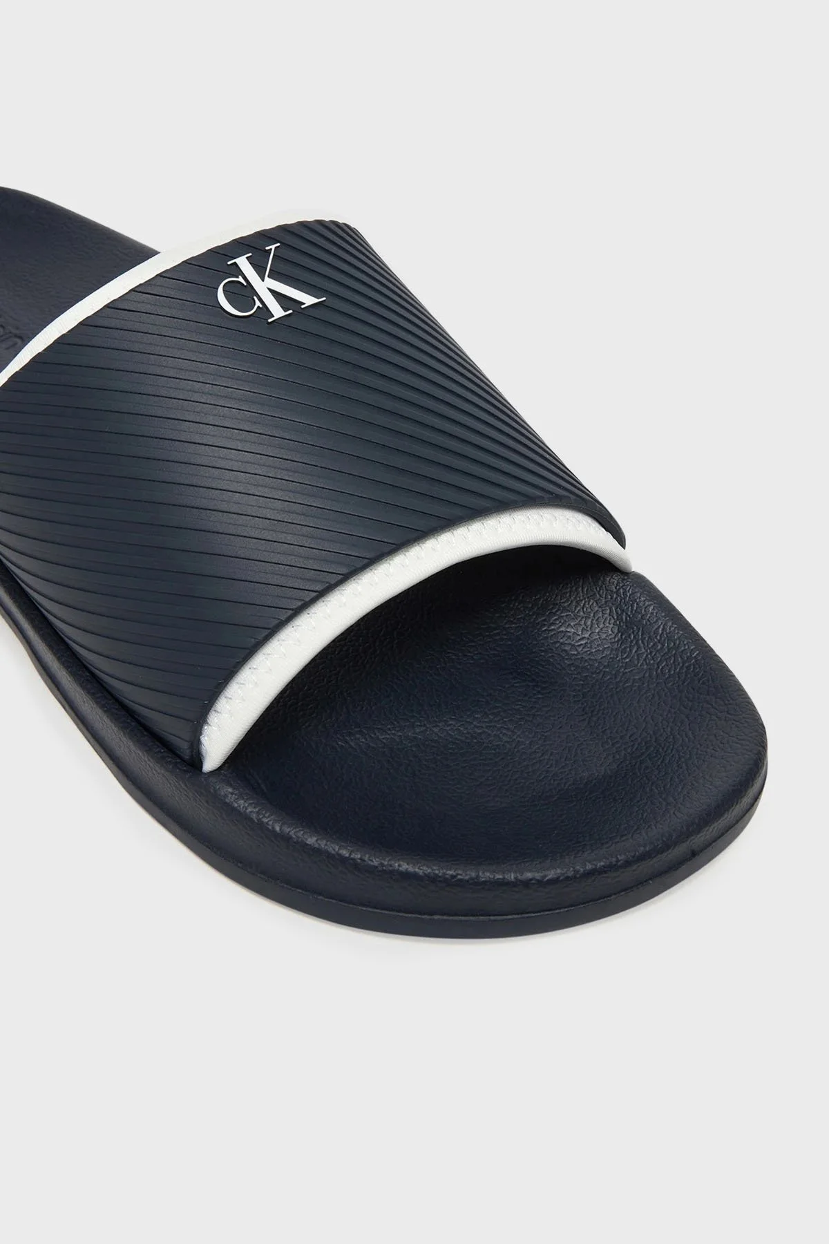 Calvin Klein Logolu YM0YM01234DW4 Erkek Terlik YM0YM01234 DW4 LACİVERT - 11