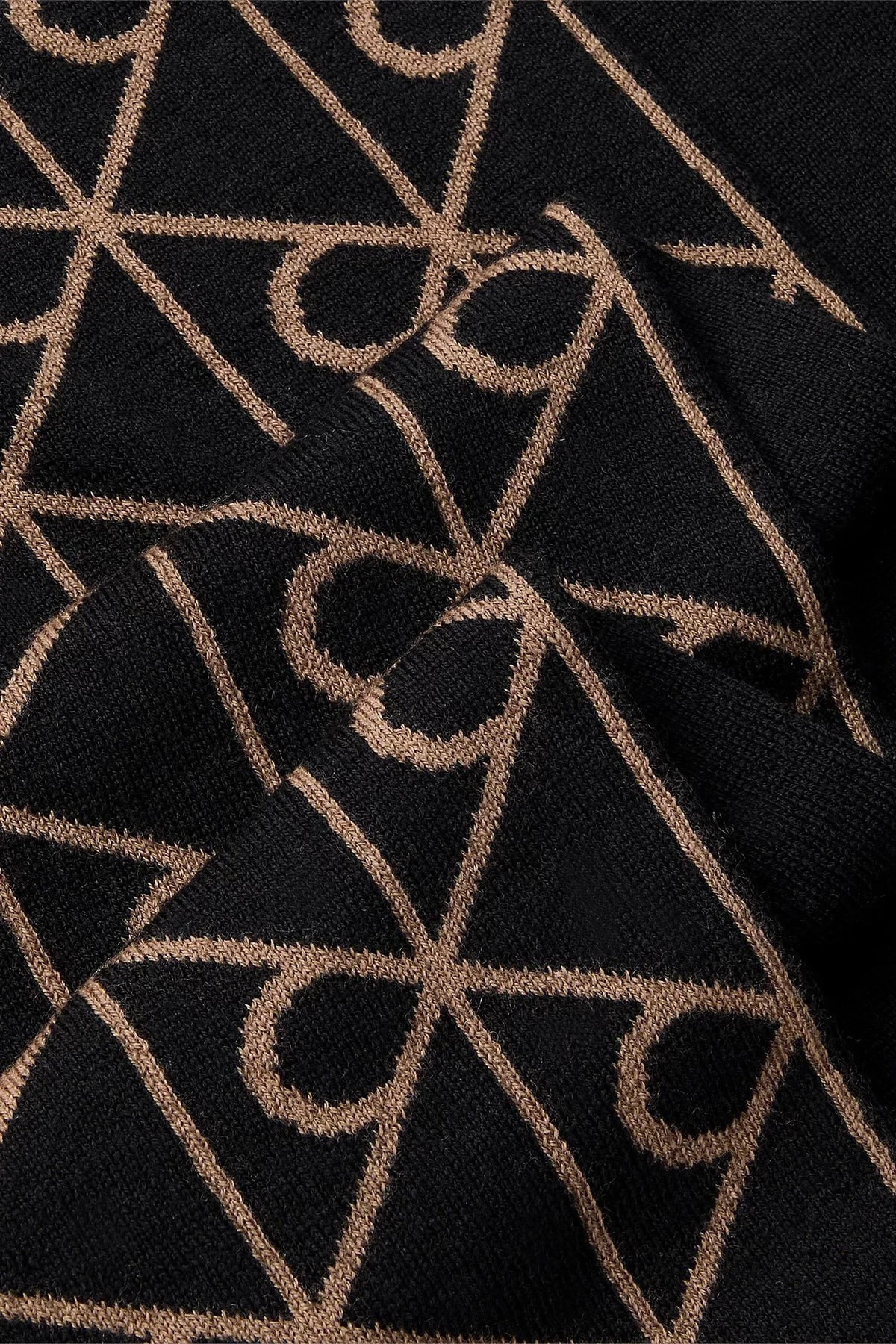 Calvin Klein Logolu Yün ve Kaşmir Karışımlı LV04D8059GUB1 Erkek Atkı LV04D8059G UB1 SİYAH - 3