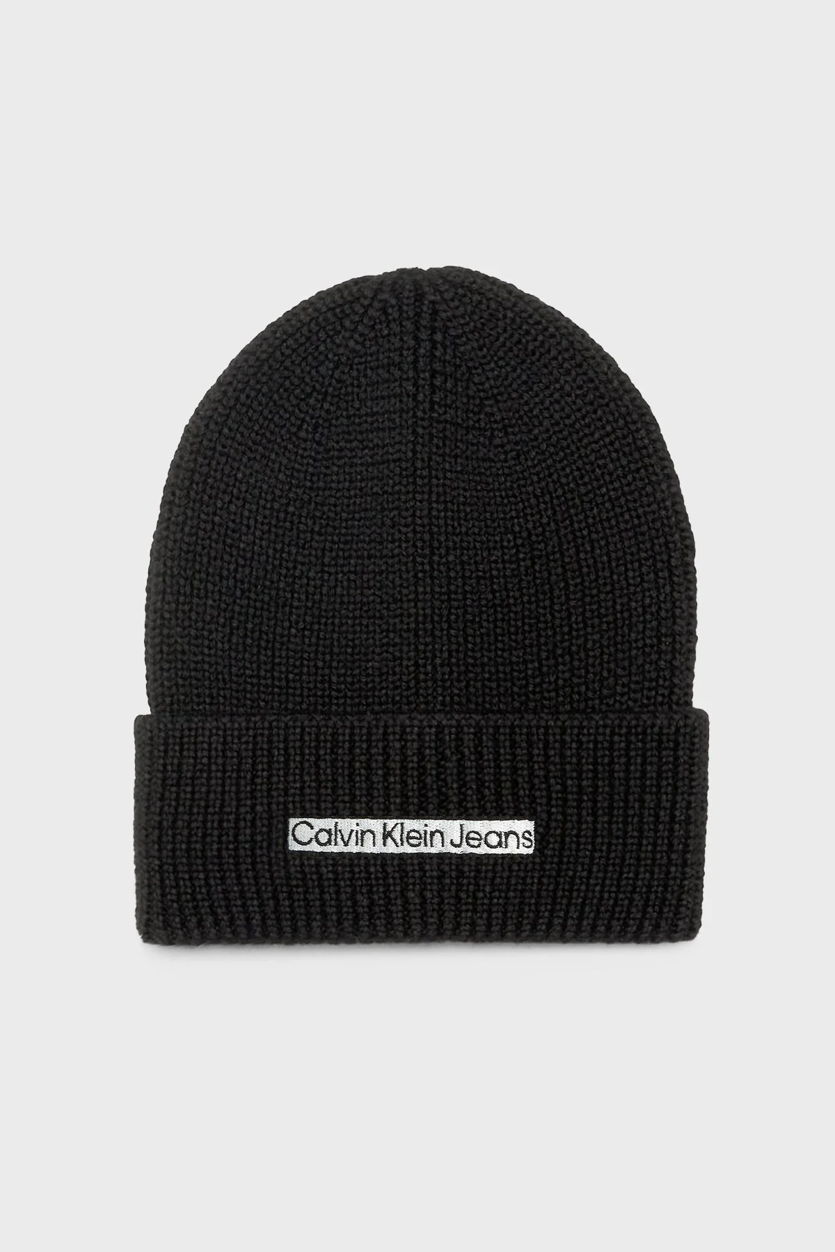 Calvin Klein Logolu Yünlü Erkek Bere K50K509895 BDS SİYAH - 1