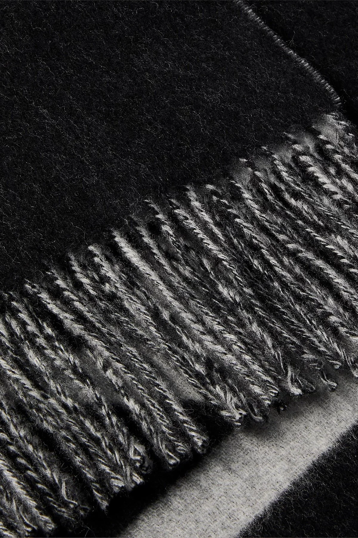 Calvin Klein Logolu Yünlü LV04D8026GUB1 Erkek Atkı LV04D8026G UB1 SİYAH - 3