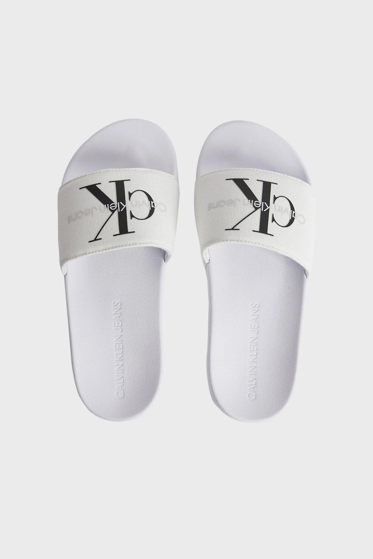 Calvin Klein Logolu YW0YW00103YBR Bayan Terlik YW0YW00103 YBR BEYAZ - 4