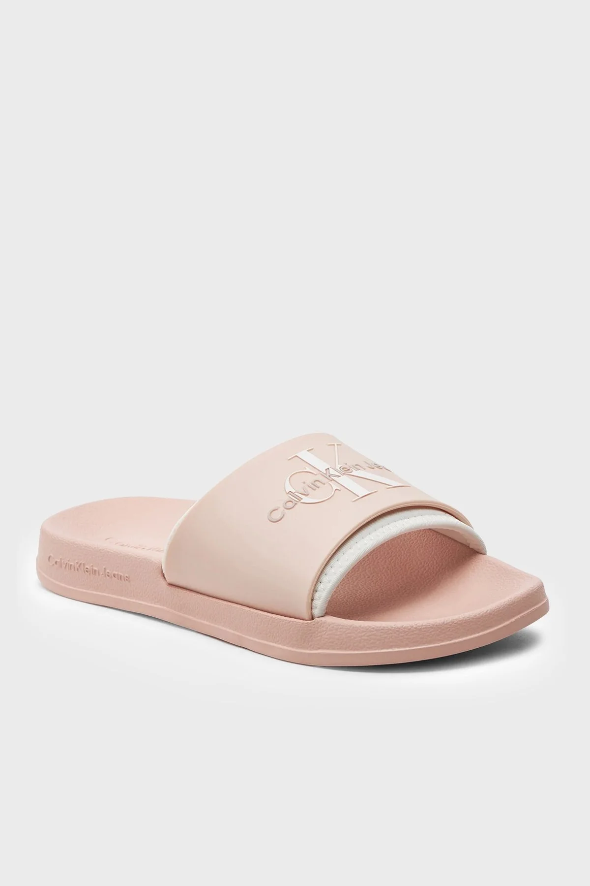 Calvin Klein Logolu YW0YW00585TLL Bayan Terlik YW0YW00585 TLL PUDRA - 3