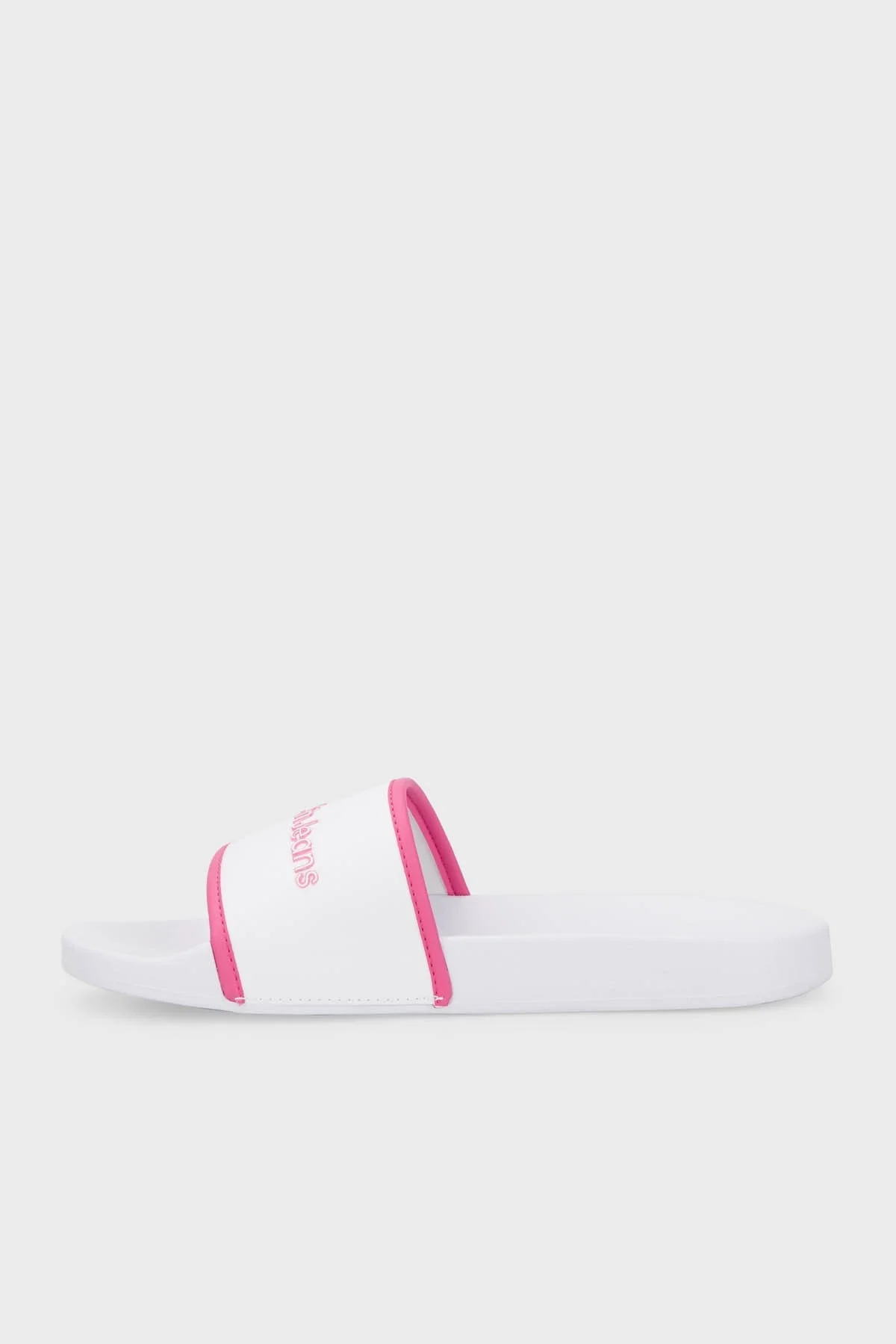 Calvin Klein Logolu YW0YW0059401W Bayan Terlik YW0YW00594 01W BEYAZ-PEMBE - 2