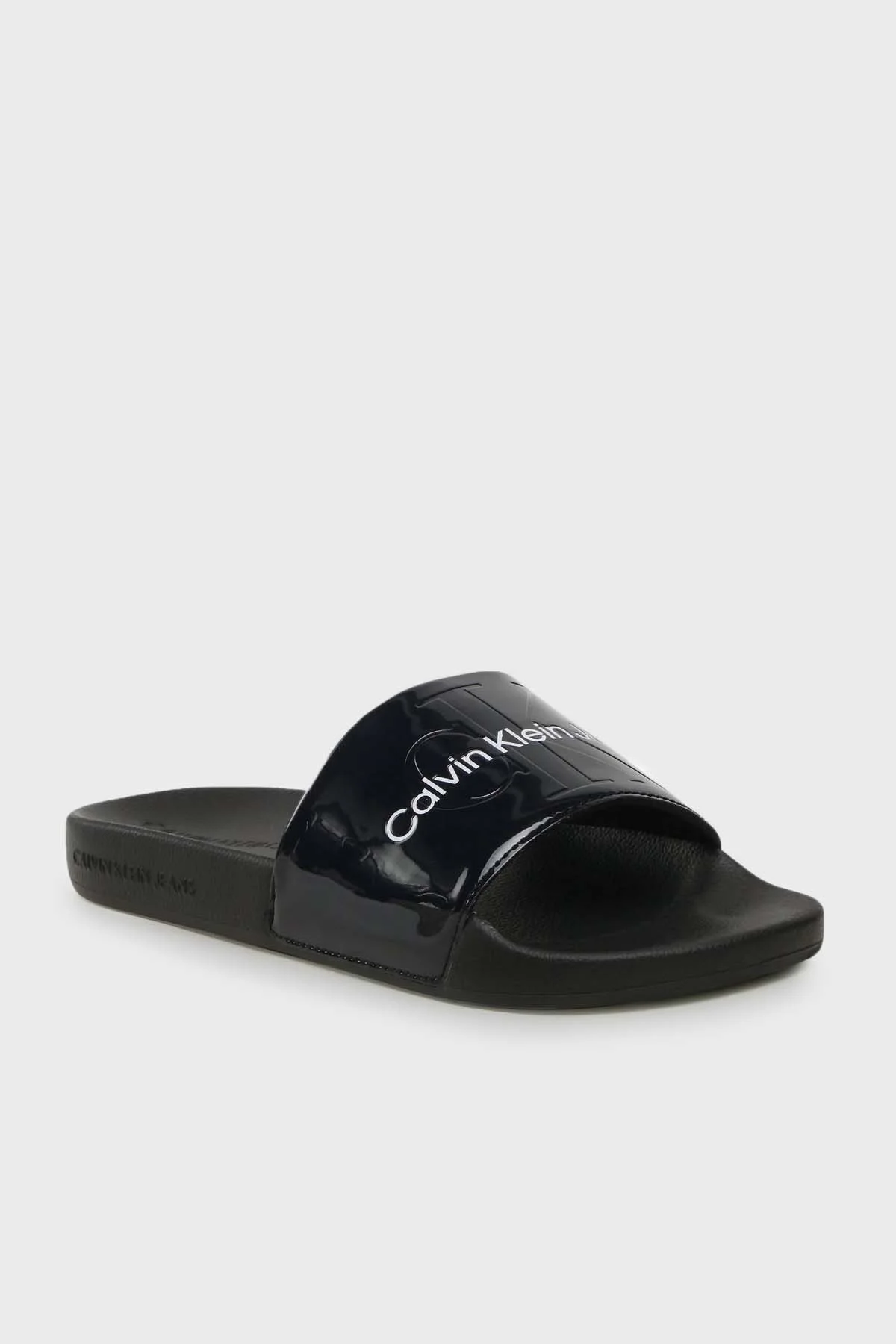 Calvin Klein Logolu YW0YW0063802Y Bayan Terlik YW0YW00638 02Y SİYAH - 2