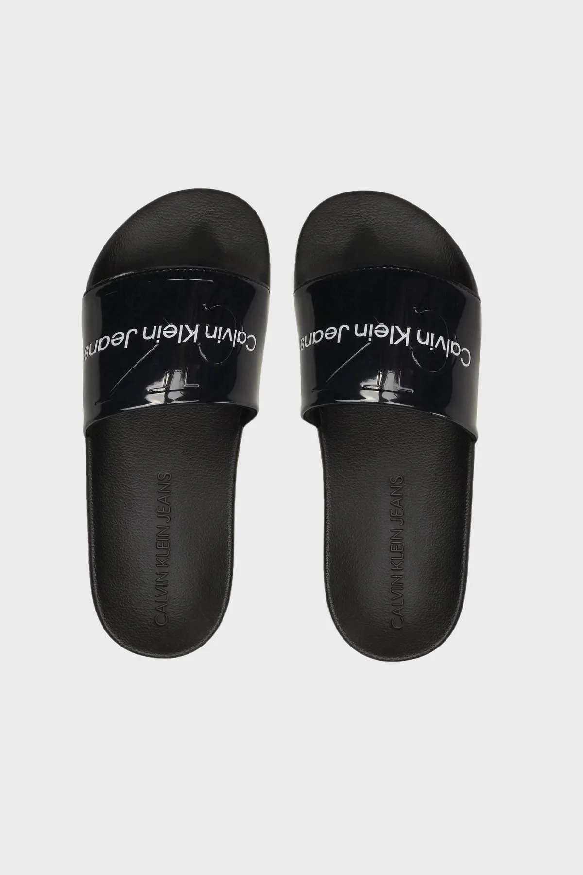 Calvin Klein Logolu YW0YW0063802Y Bayan Terlik YW0YW00638 02Y SİYAH - 5