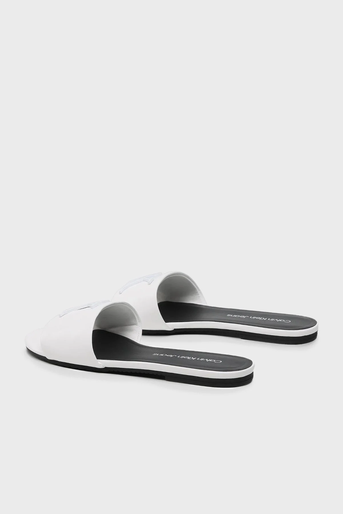 Calvin Klein Logolu YW0YW00952YBR Bayan Terlik YW0YW00952 YBR BEYAZ - 3