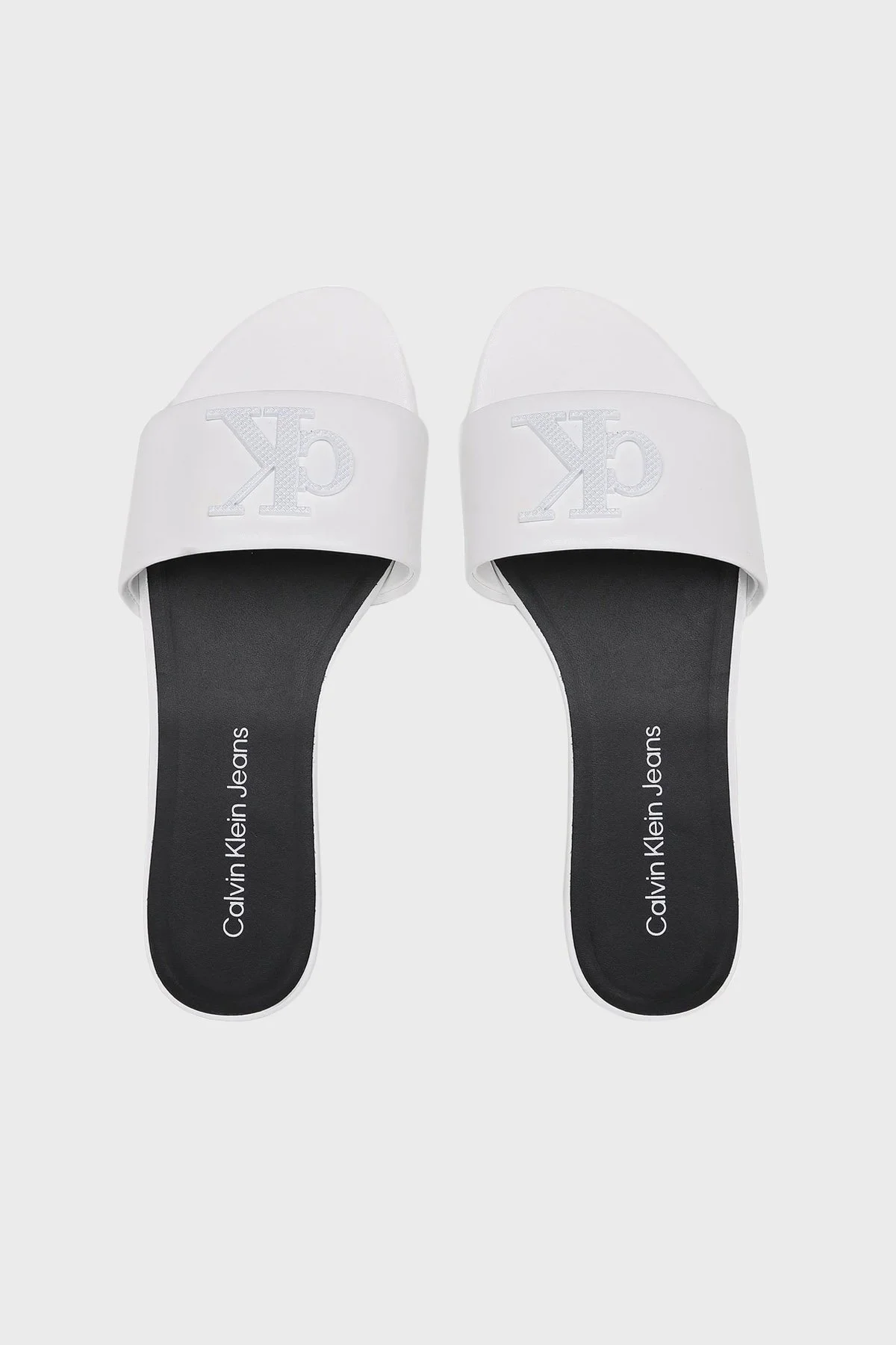 Calvin Klein Logolu YW0YW00952YBR Bayan Terlik YW0YW00952 YBR BEYAZ - 4
