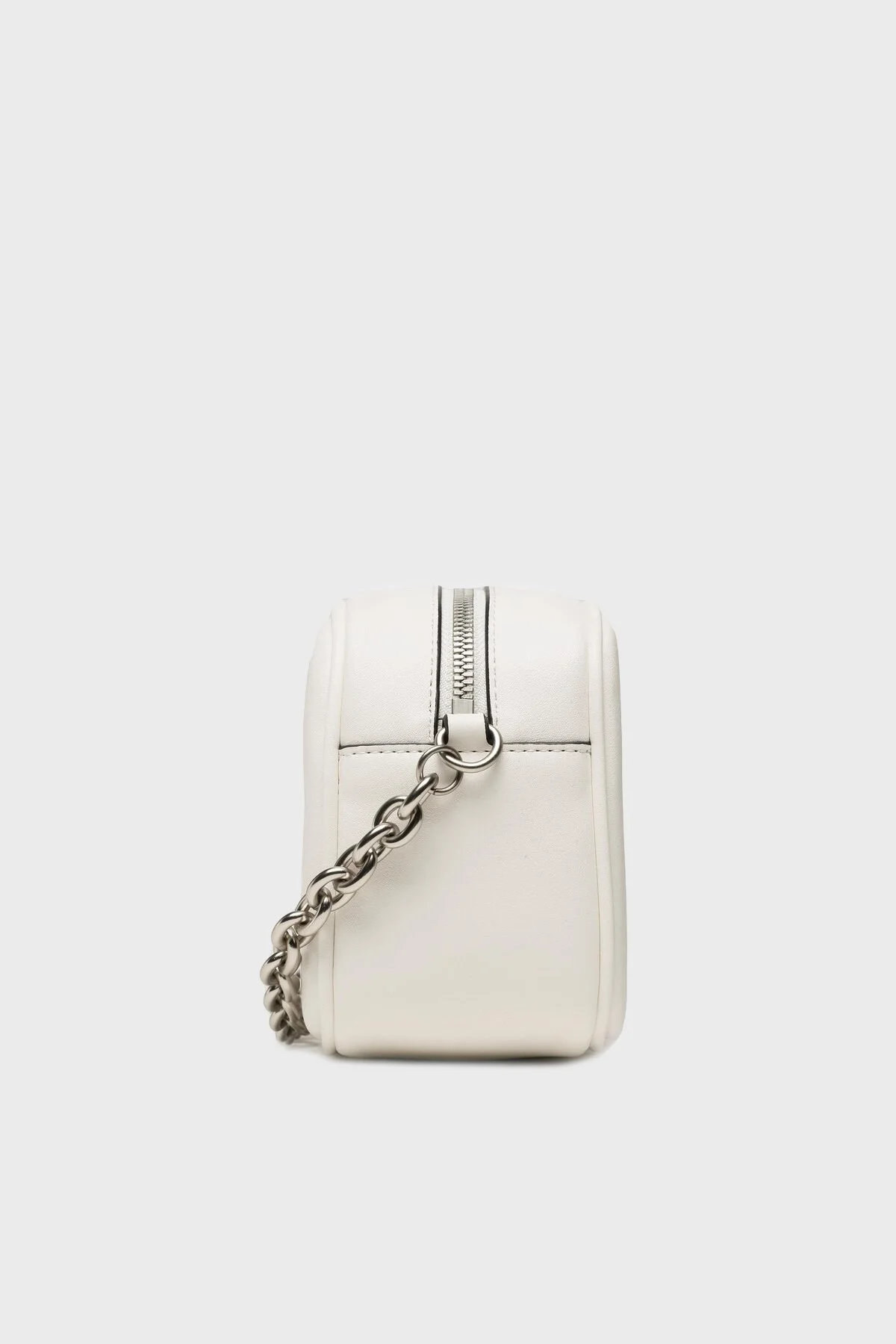 Calvin Klein Logolu Zincir Askılı Fermuar K60K610564YBH Bayan Çanta K60K610564 YBH BEYAZ - 3
