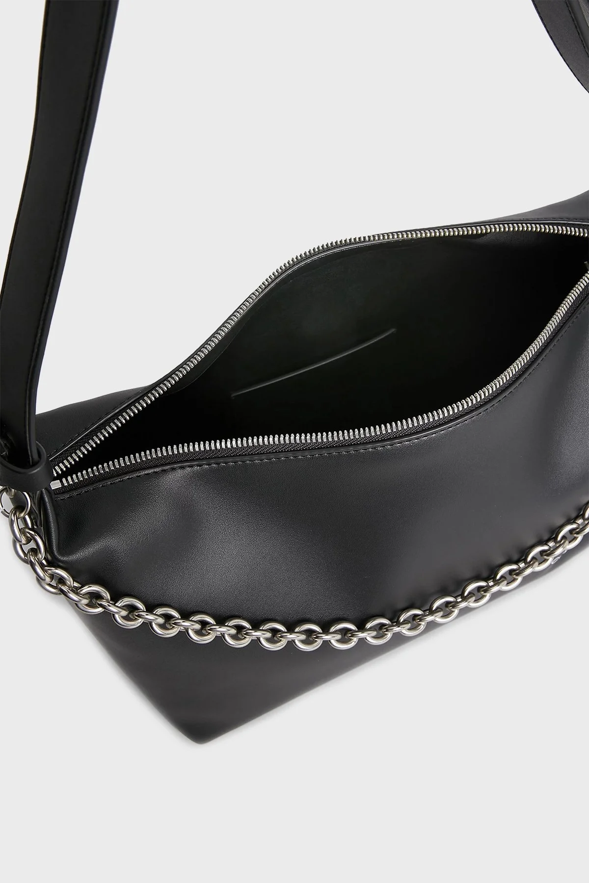 Calvin Klein Logolu Zincir Askılı K60K610563BDS Bayan Çanta K60K610563 BDS SİYAH - 5