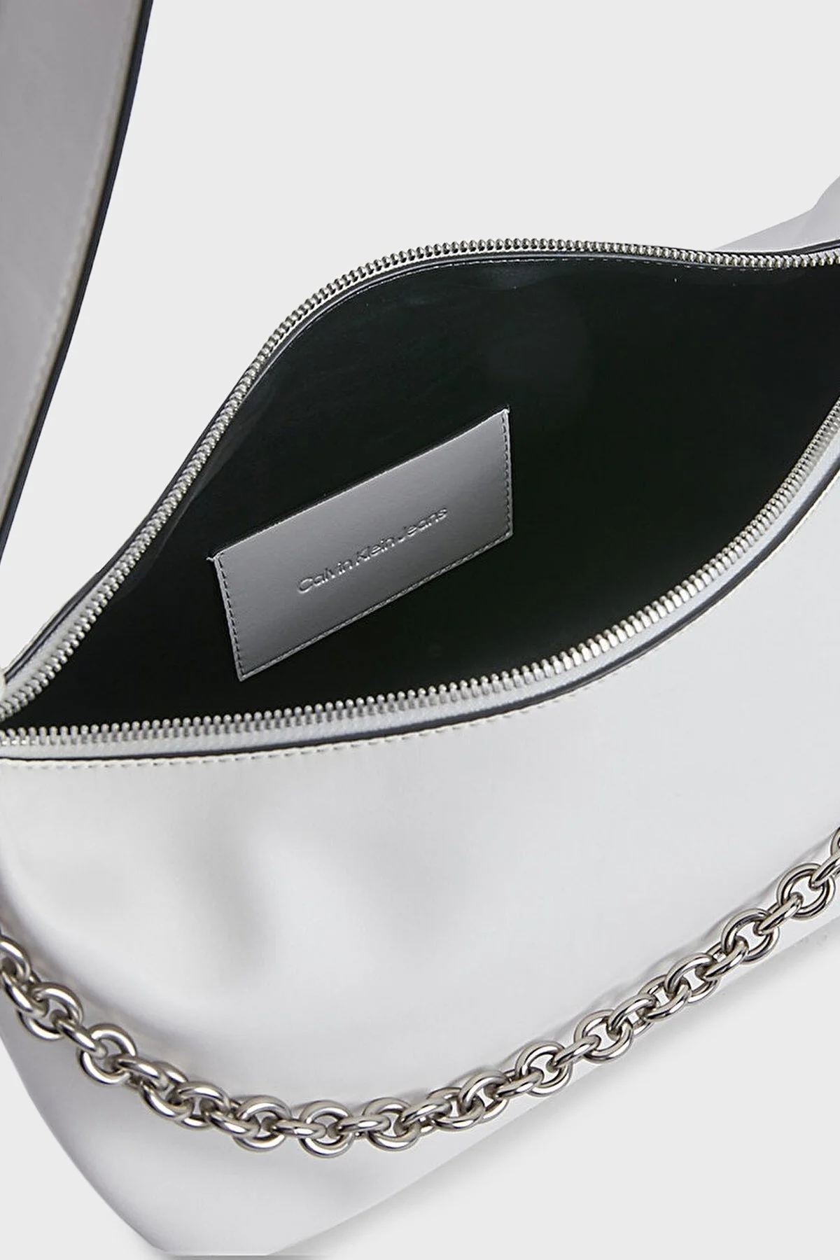 Calvin Klein Logolu Zincir Askılı K60K610563YBH Bayan Çanta K60K610563 YBH BEYAZ - 3