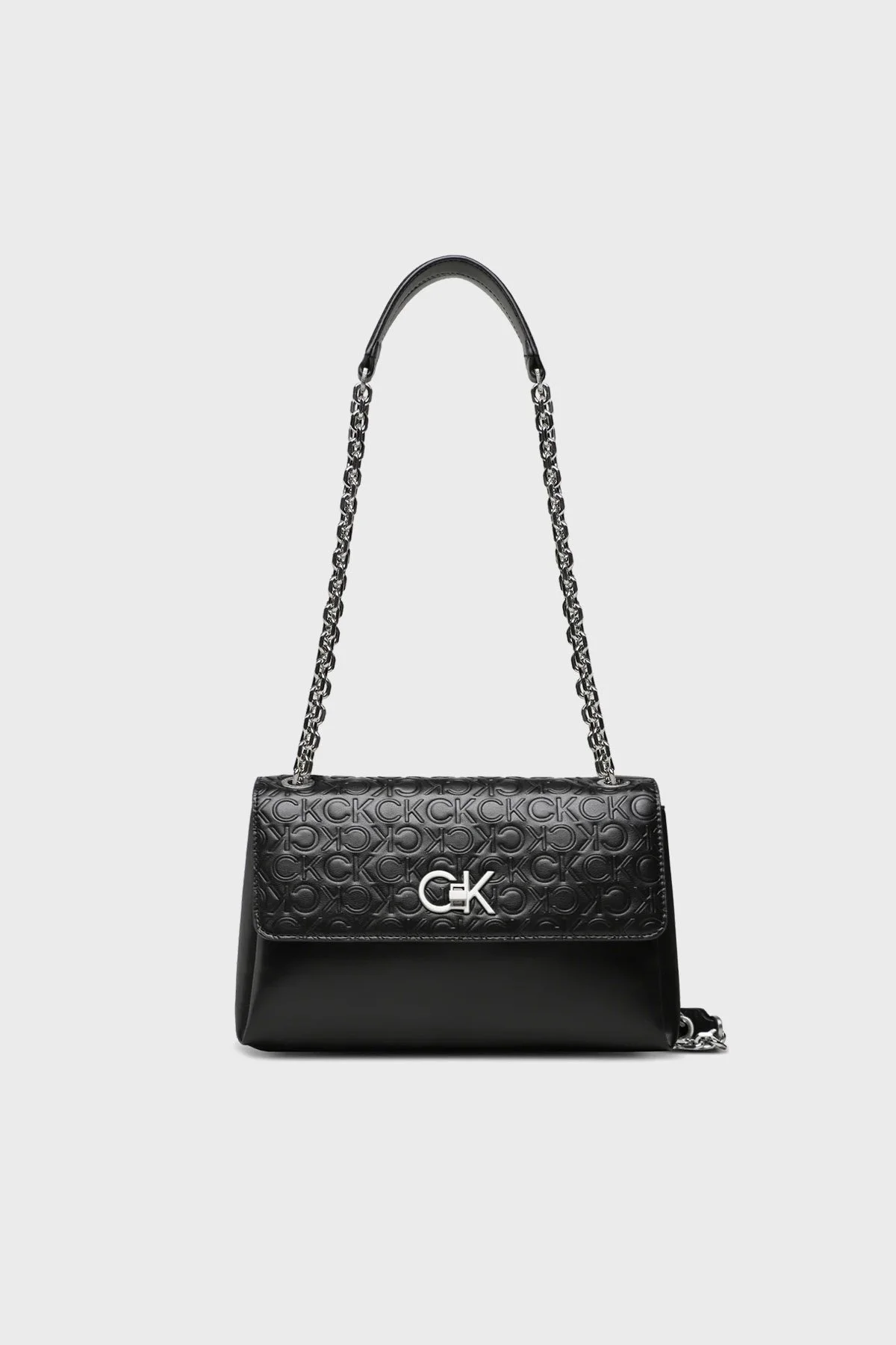 Calvin Klein Logolu Zincir Askılı K60K610919BAX Bayan Çanta K60K610919 BAX SİYAH - 2