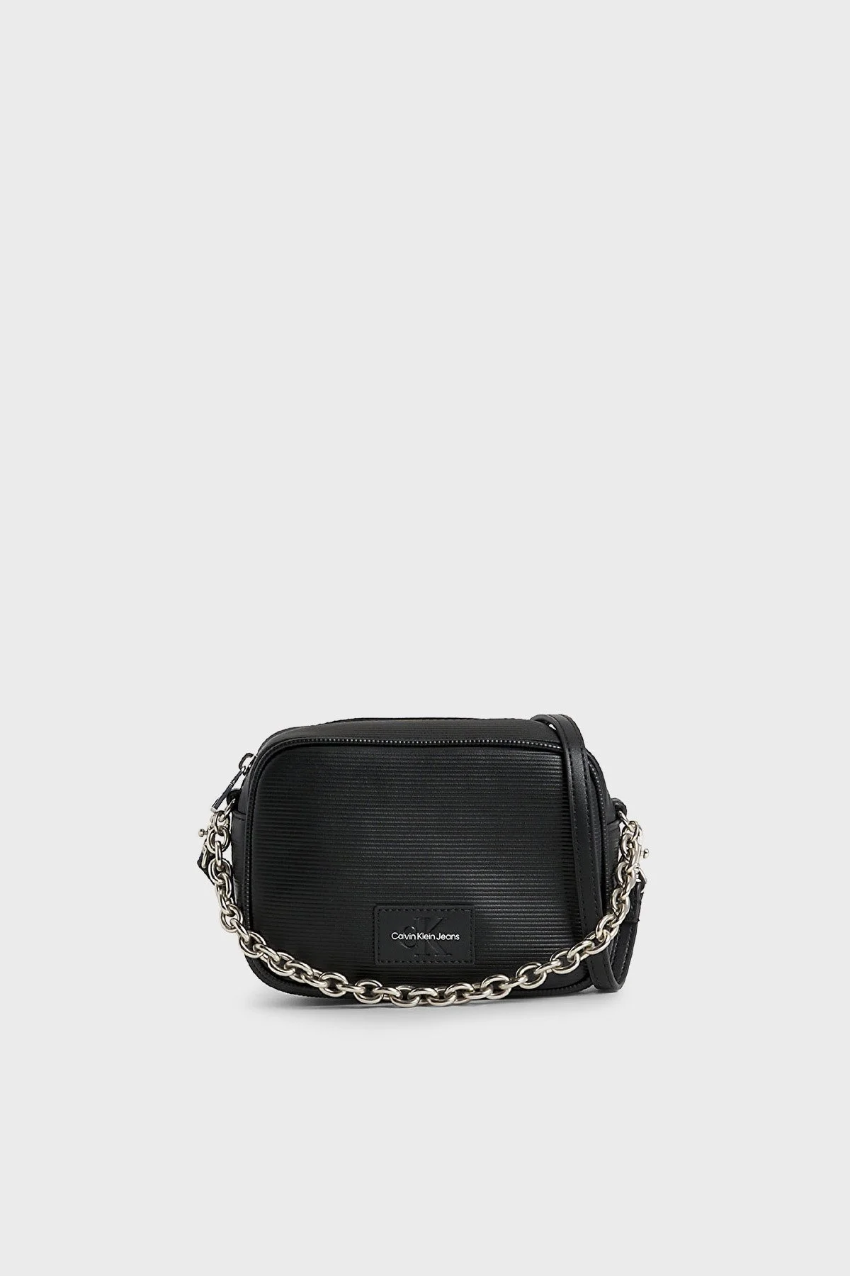 Calvin Klein Logolu Zincir Askılı K60K611189BDS Bayan Çanta K60K611189 BDS SİYAH - 1