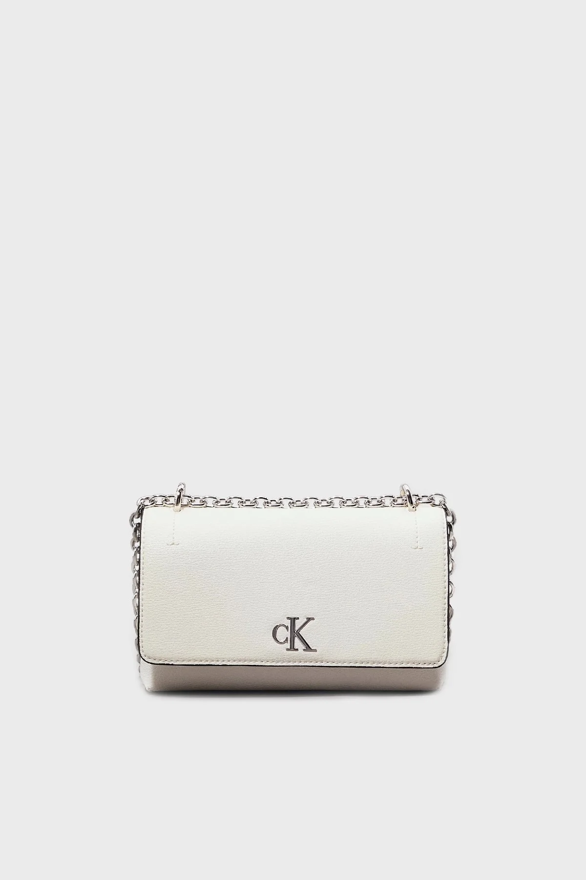 Calvin Klein Logolu Zincir Askılı K60K612233YBJ Bayan Çanta K60K612233 YBJ KREM - 1