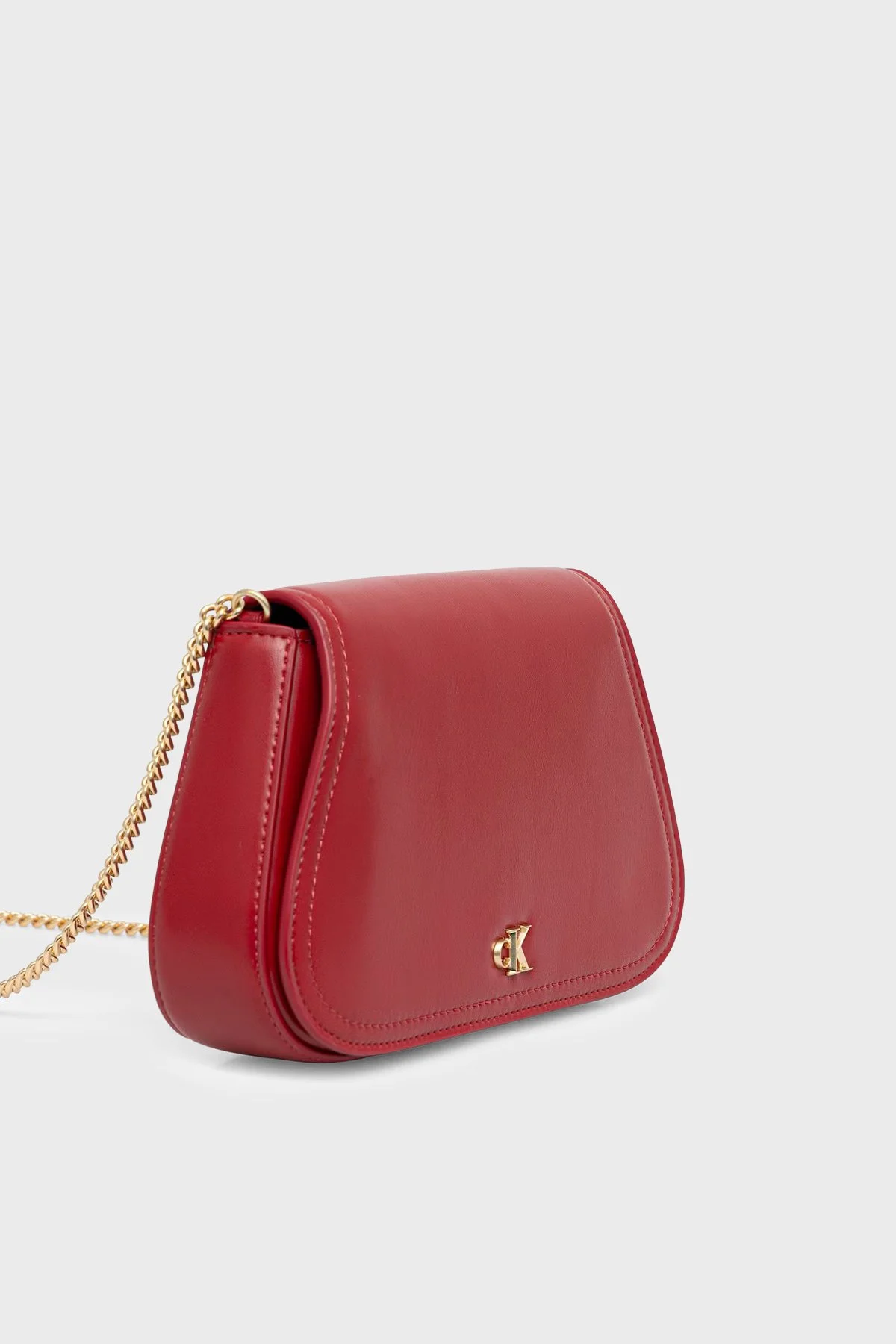 Calvin Klein Logolu Zincir Askılı LV04F1153GXLL Kadın Çanta LV04F1153G XLL BORDO - 3