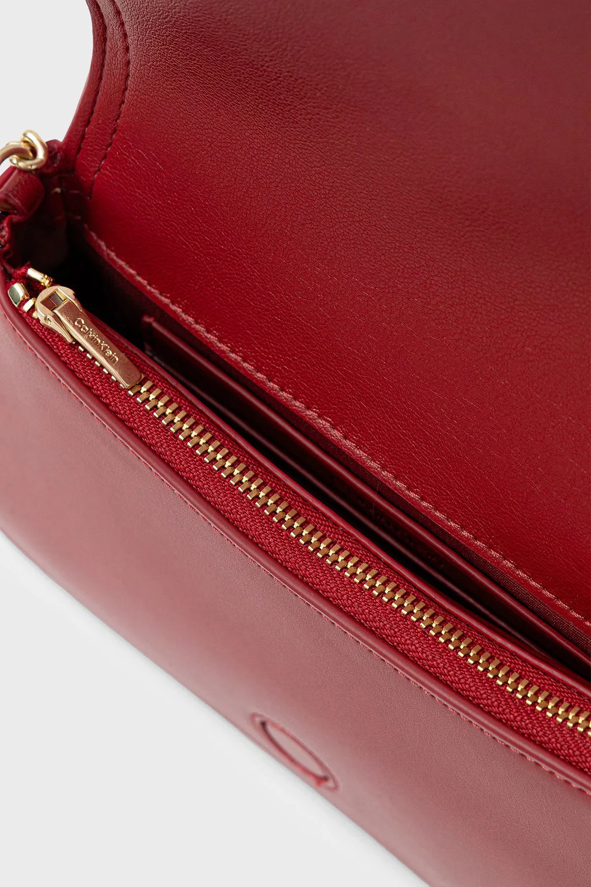 Calvin Klein Logolu Zincir Askılı LV04F1153GXLL Kadın Çanta LV04F1153G XLL BORDO - 4