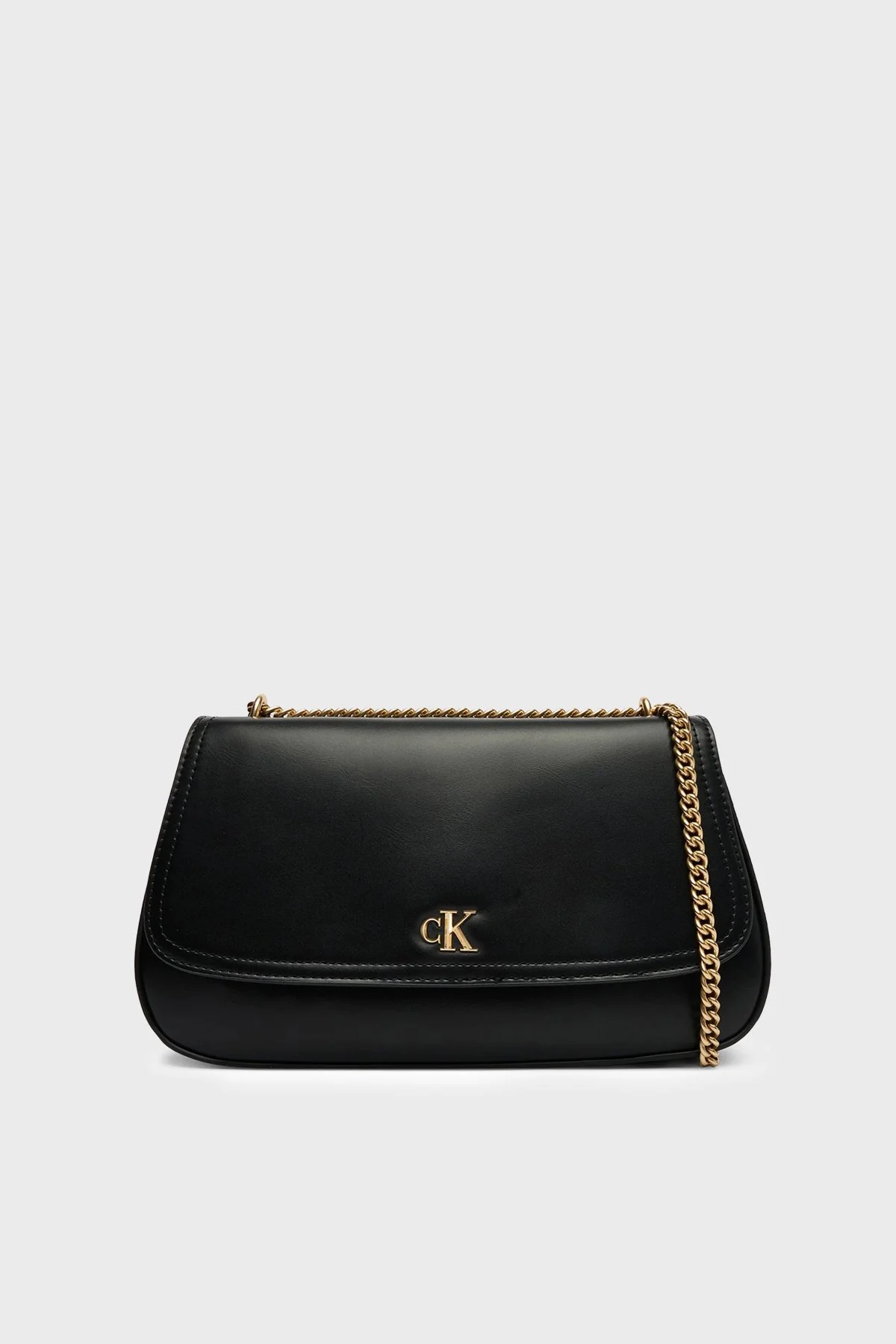 Calvin Klein Logolu Zincir Askılı LV04F3171GUB1 Bayan Çanta LV04F3171G UB1 SİYAH - 1