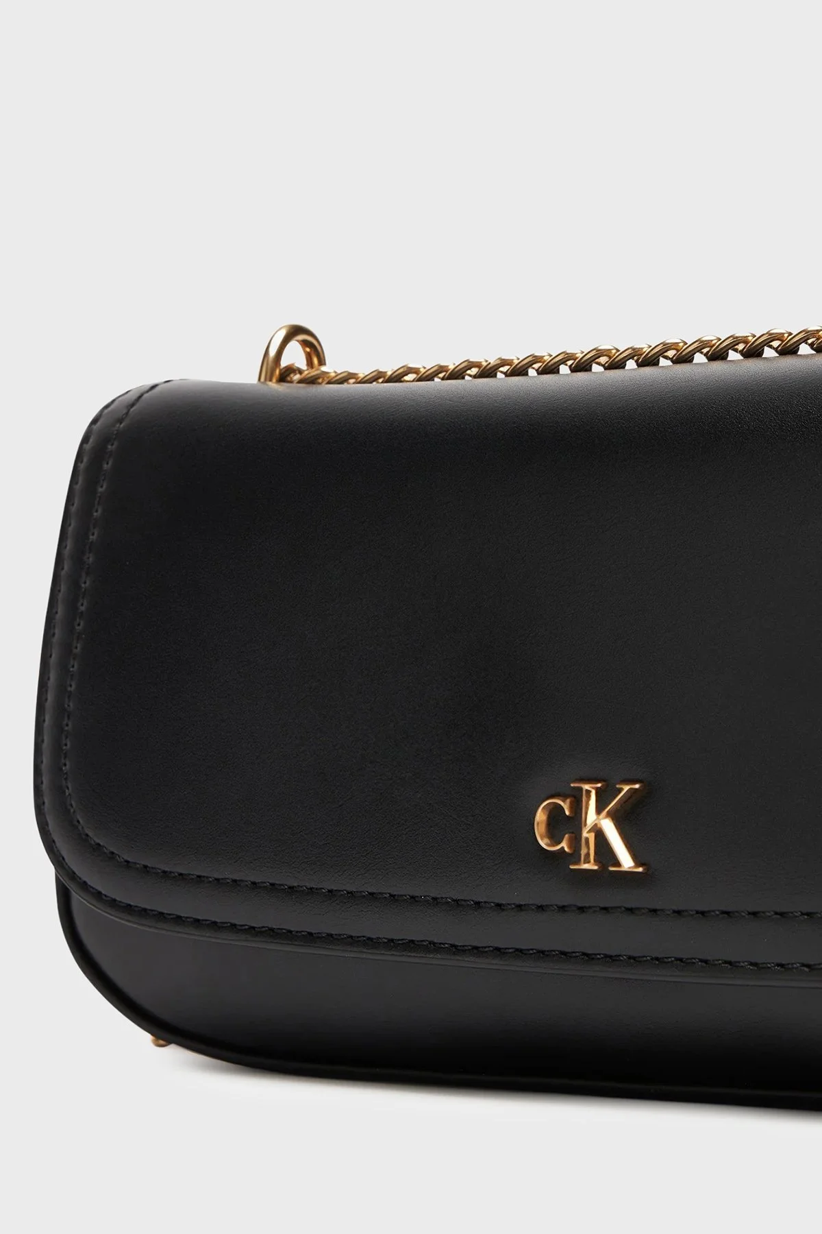 Calvin Klein Logolu Zincir Askılı LV04F3172GYIH Bayan Çanta LV04F3172G YIH SİYAH - 5