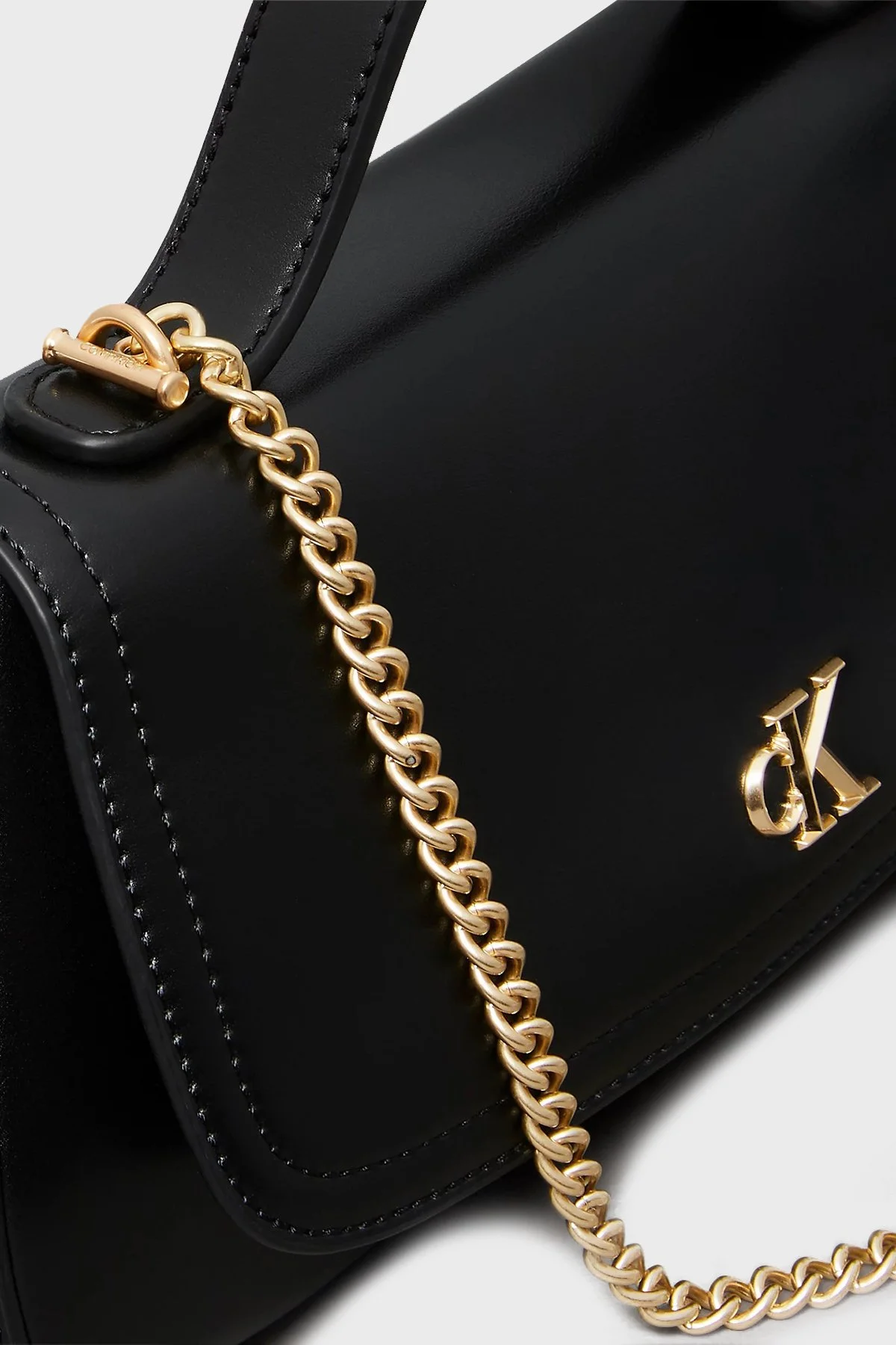 Calvin Klein Logolu Zincir Askılı LV04F3282GYIH Bayan Çanta LV04F3282G YIH SİYAH - 4