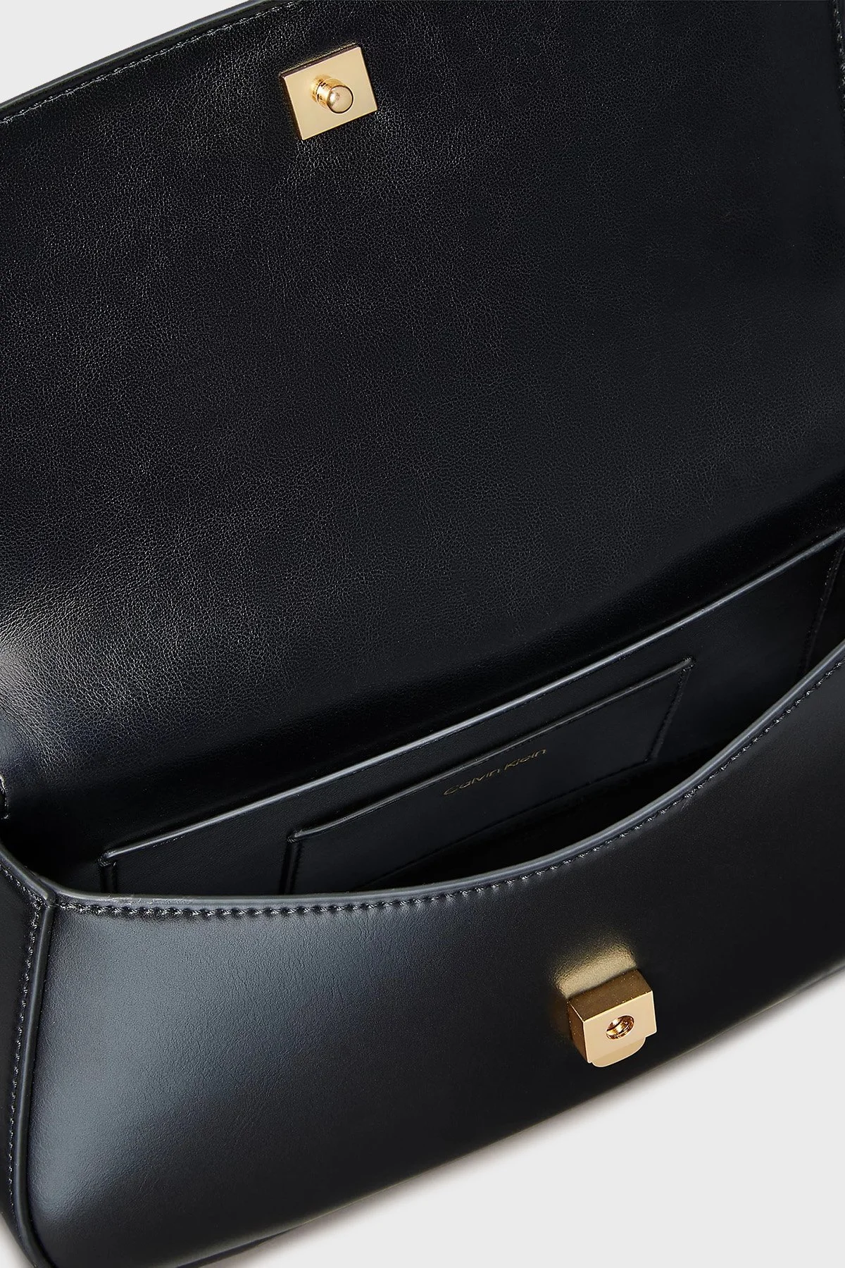 Calvin Klein Logolu Zincir Askılı LV04F3282GYIH Bayan Çanta LV04F3282G YIH SİYAH - 5