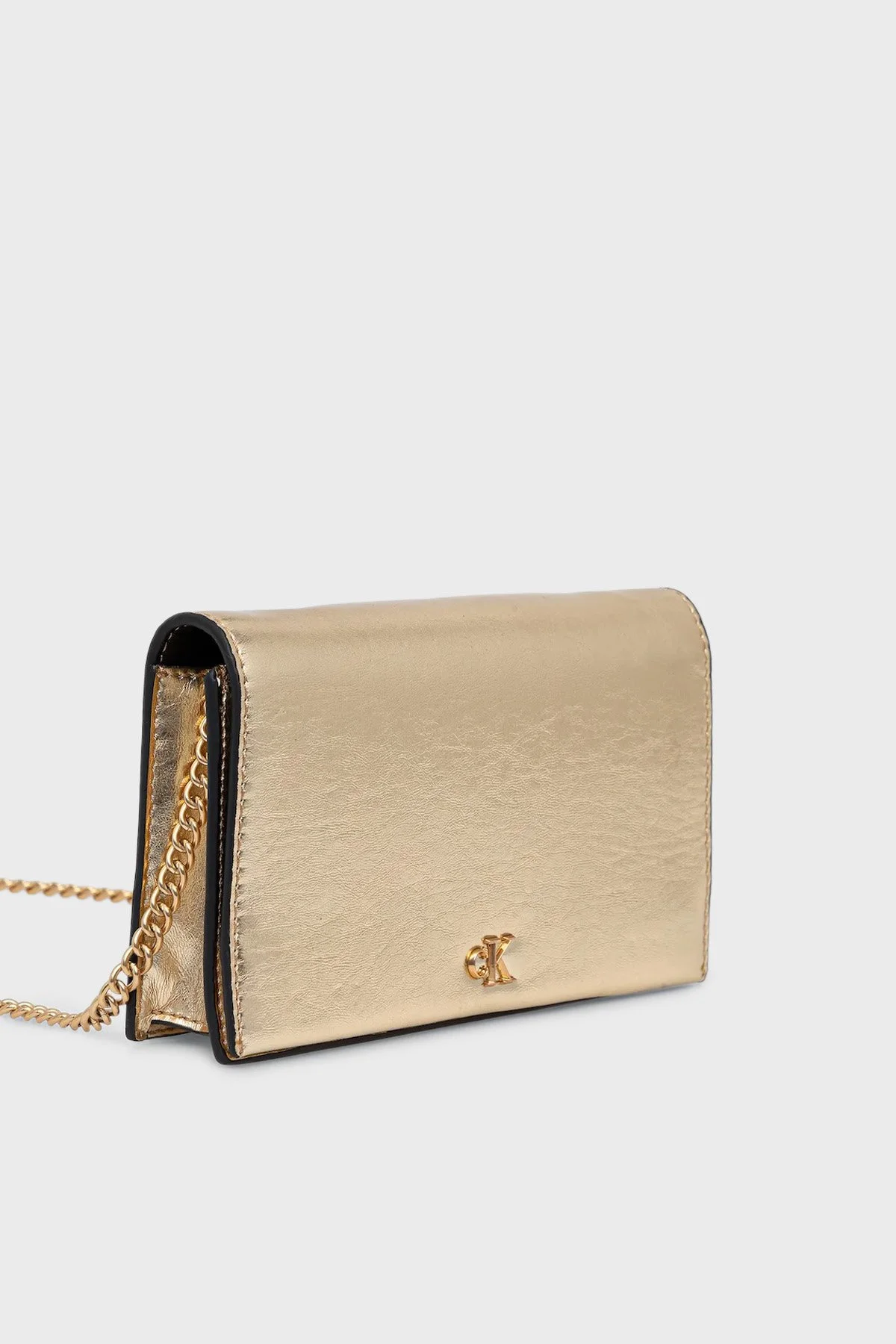 Calvin Klein Logolu Zincir Askılı LV04F3320G3JG Bayan Cüzdan LV04F3320G 3JG GOLD - 3