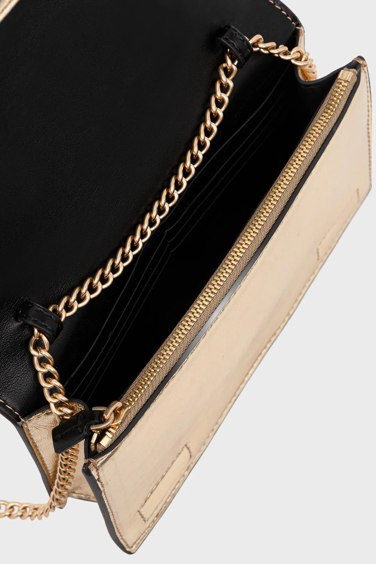 Calvin Klein Logolu Zincir Askılı LV04F3320G3JG Bayan Cüzdan LV04F3320G 3JG GOLD - 4