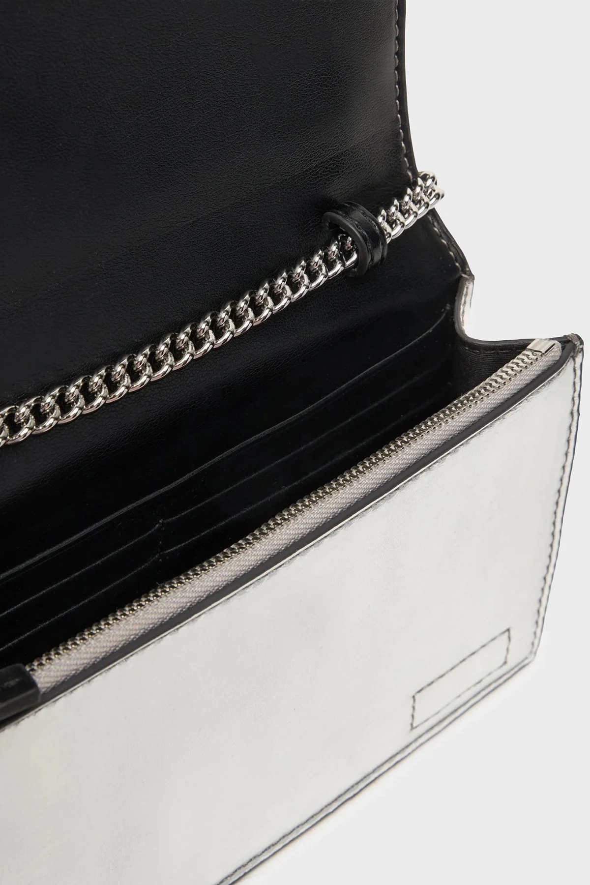 Calvin Klein Logolu Zincir Askılı LV04F3320G3JH Bayan Cüzdan LV04F3320G 3JH GÜMÜŞ - 5