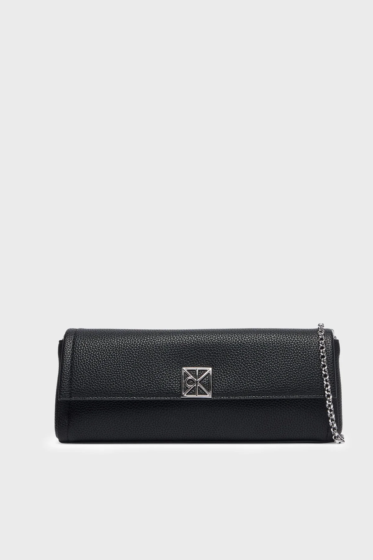 Calvin Klein Logolu Zincir Askılı LV04F3740GUB1 Kadın Çanta LV04F3740G UB1 SİYAH - 1
