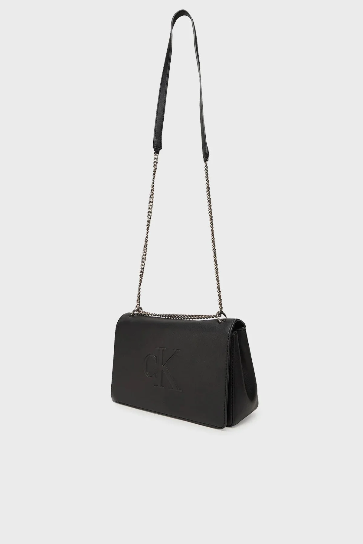 Calvin Klein Logolu Zincir Askılı LV04K3035GUB1 Bayan Çanta LV04K3035G UB1 SİYAH - 3