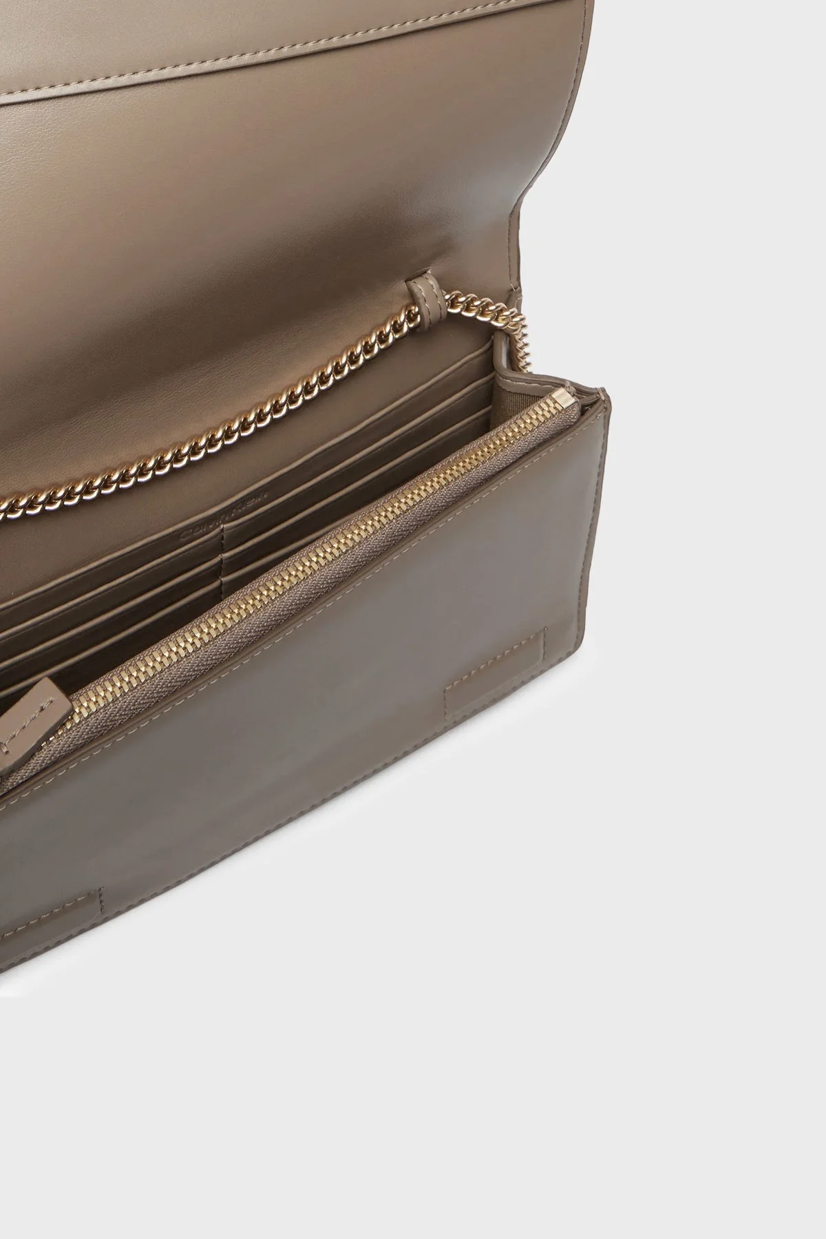 Calvin Klein Logolu Zincir Askılı Portföy LV04F3319GVFU Bayan Çanta LV04F3319G VFU VİZON - 6