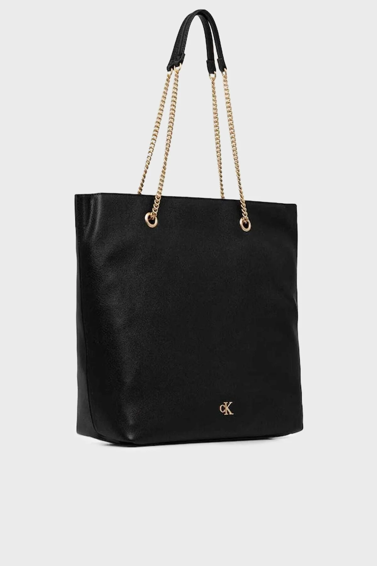 Calvin Klein Logolu Zincir Askılı Tote LV04F3204GUB1 Bayan Çanta LV04F3204G UB1 SİYAH - 4